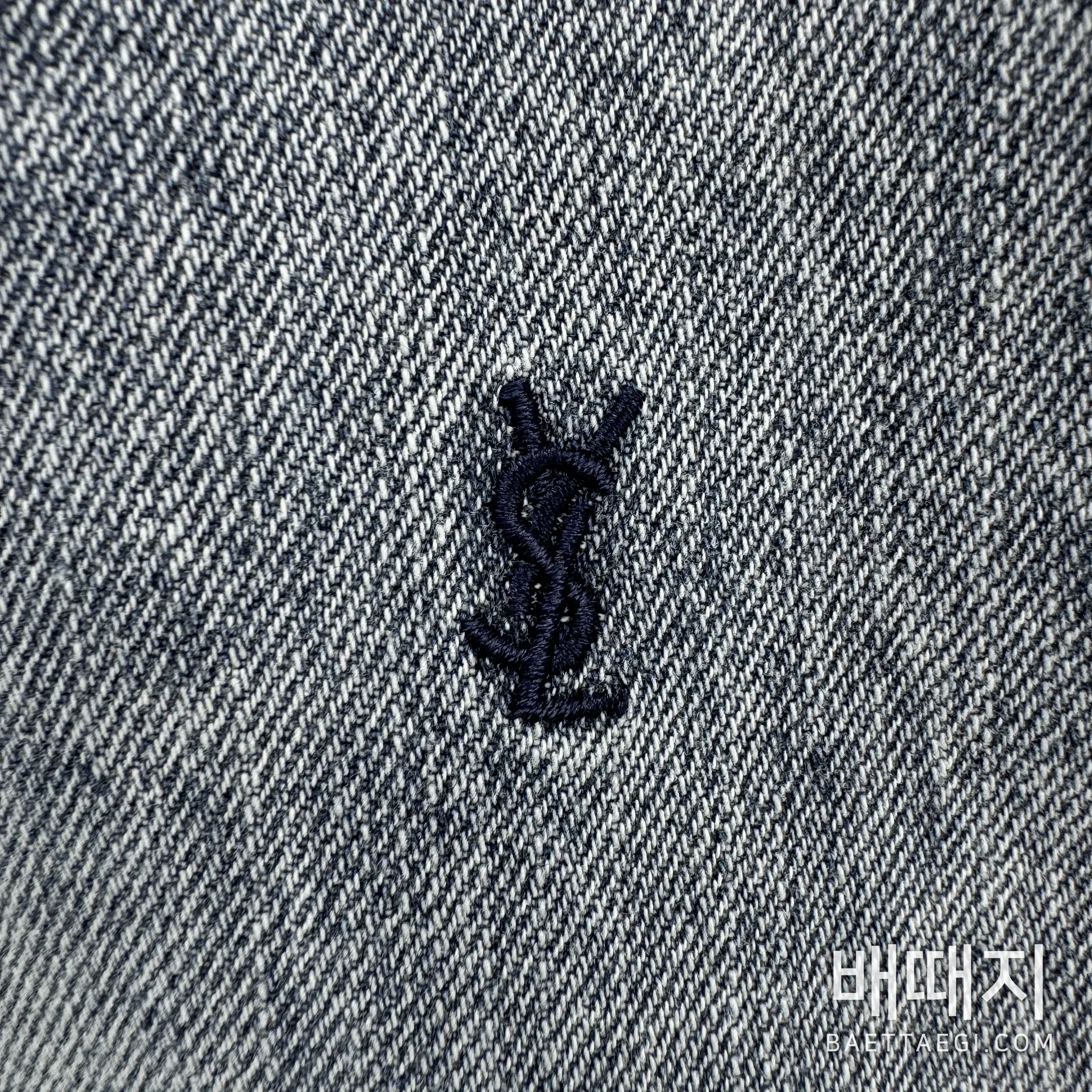 생로랑 YSL 자수 데님 재킷 긴팔 검수사진 5