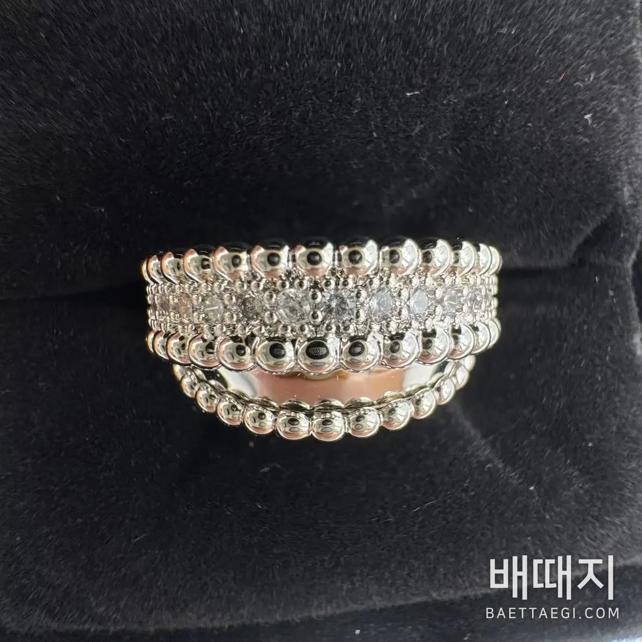 반클리프앤아펠 반클리프 아펠 펄레 다이아몬드 듀오 링 반지 63828 검수사진 3