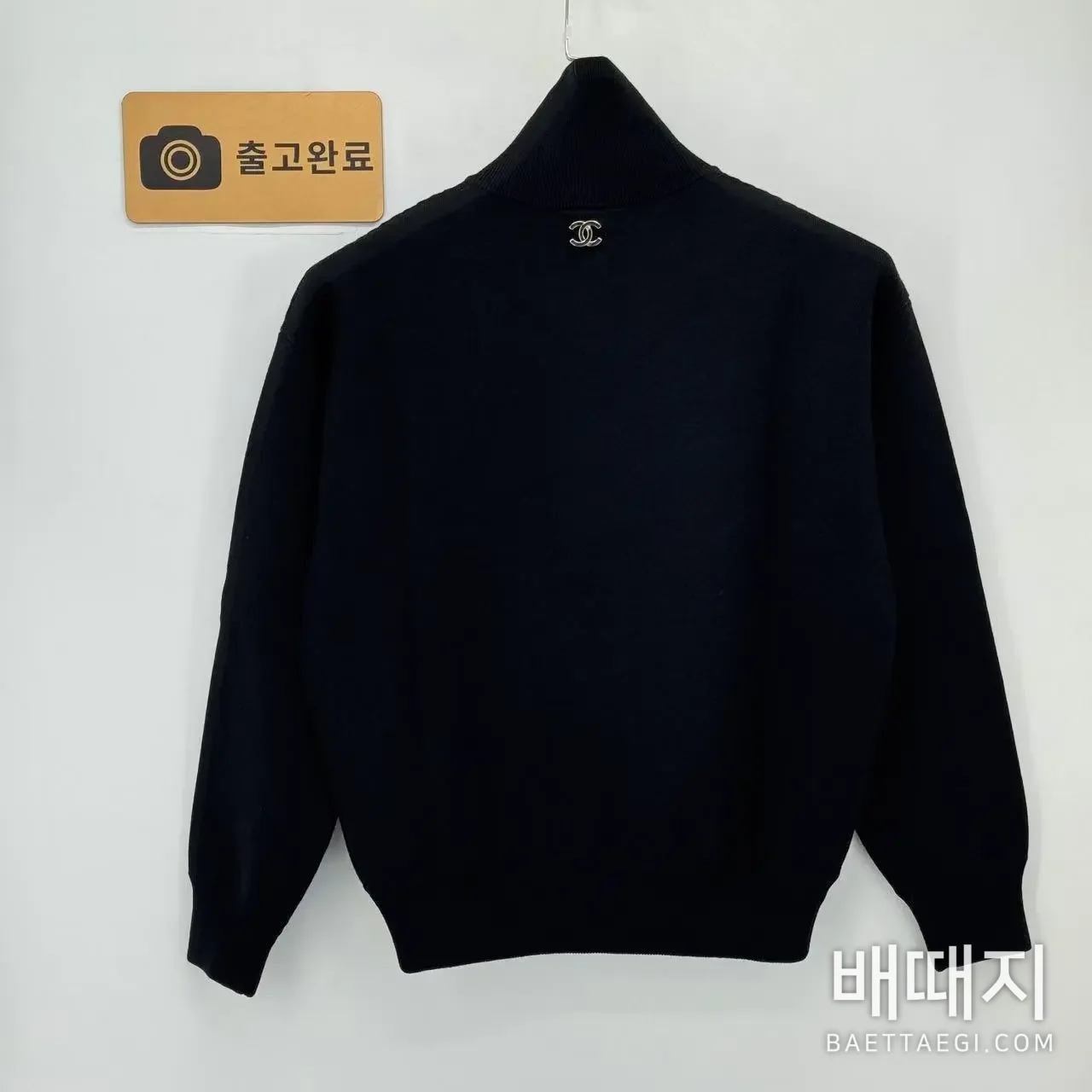 샤넬 하프 지퍼 터틀넥 니트 여성의류 142671 검수사진 6