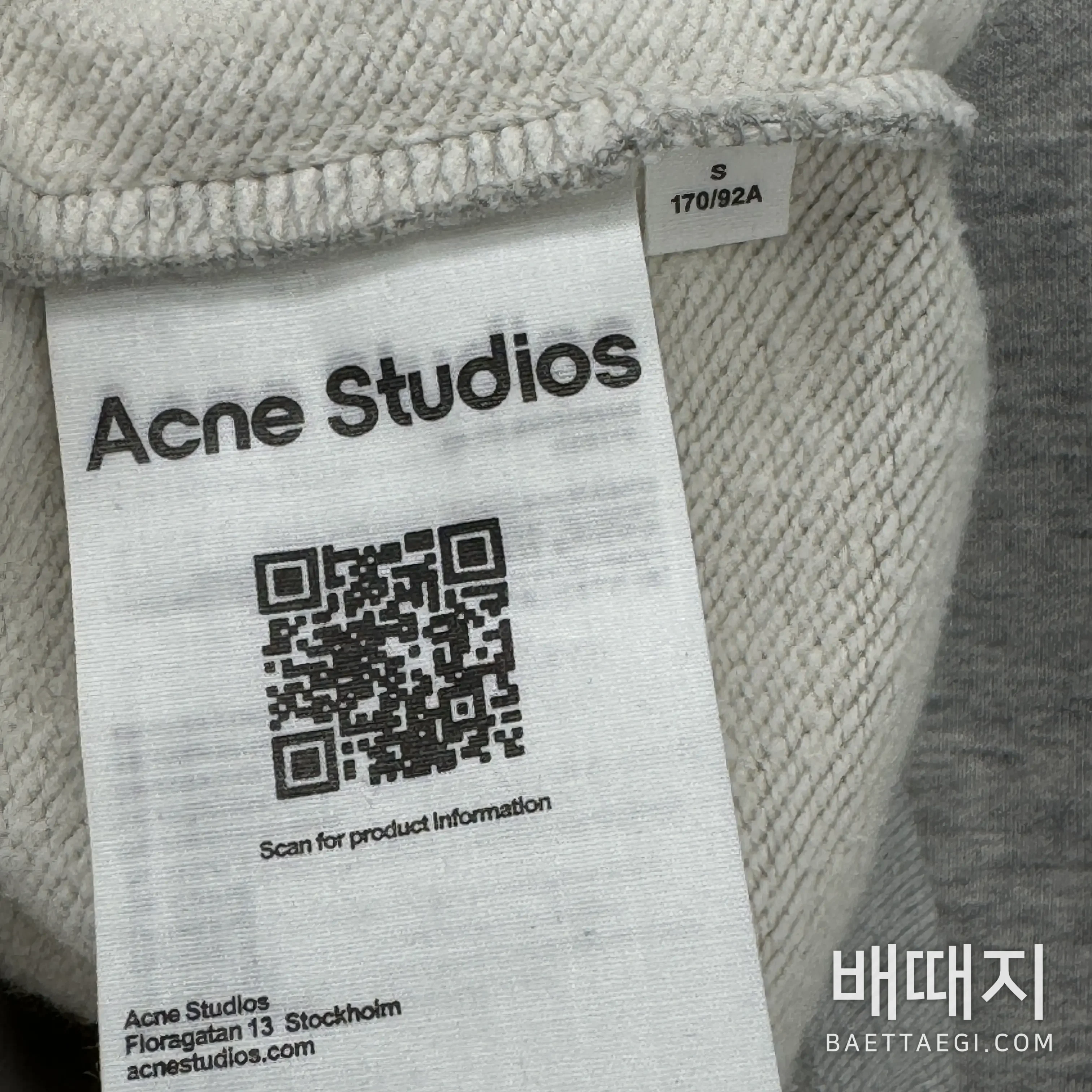 아크네스튜디오 보우타이 크루넥 긴팔 스웨트셔츠 검수사진 6
