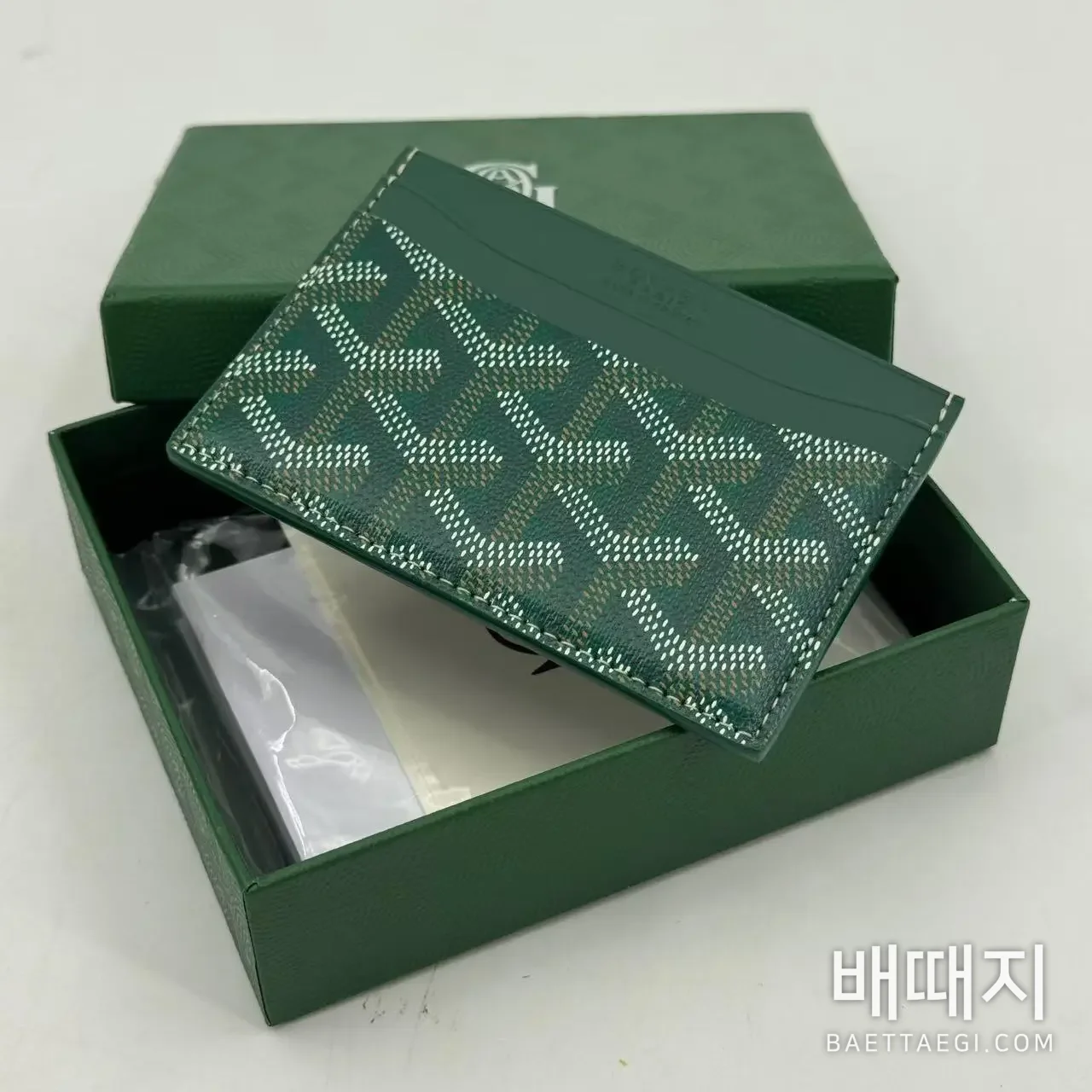 고야드 양면 카드 지갑 검수사진 2