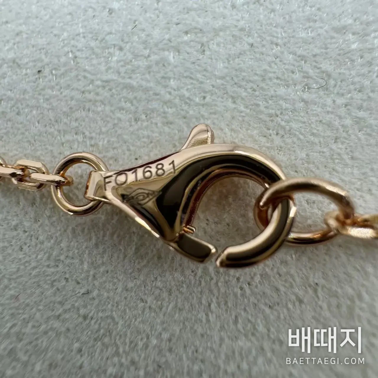 까르띠에 러브 더블링 하프파베 다이아몬드 목걸이 178383 검수사진 6