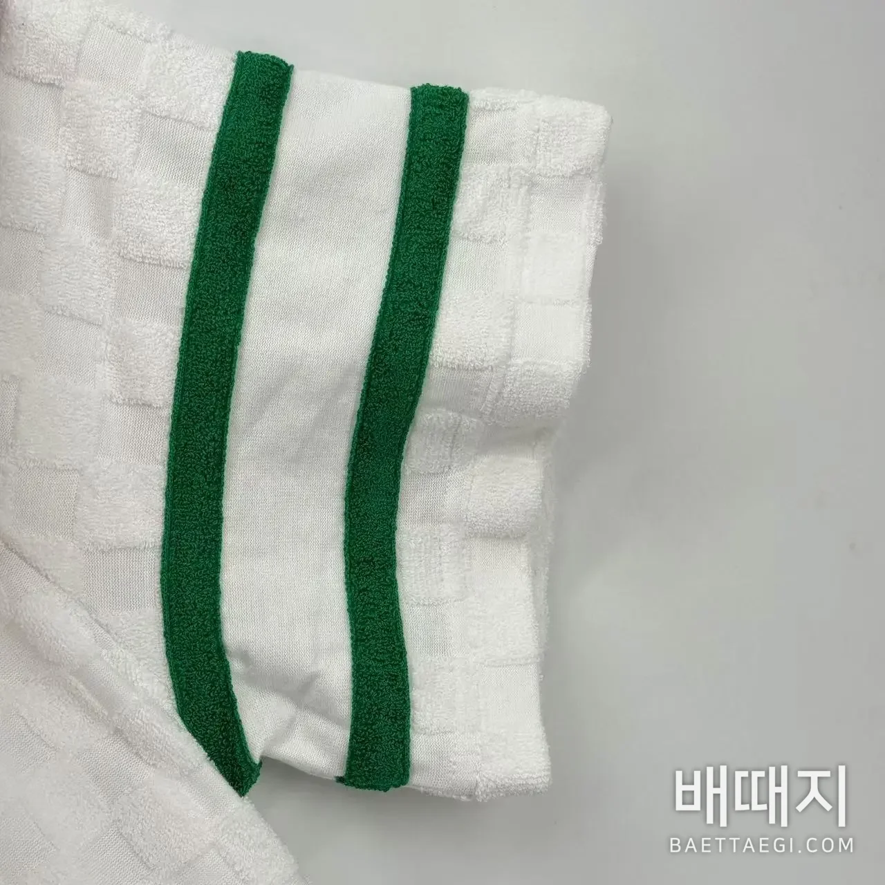 루이비통 LV 체크 패턴 테리 자카드 반팔 티셔츠 검수사진 4