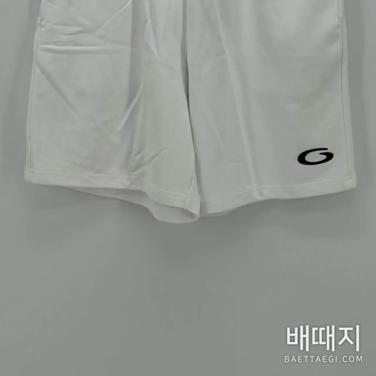 발렌시아가 원형 자수 코튼 반바지 남녀공용 검수사진 3