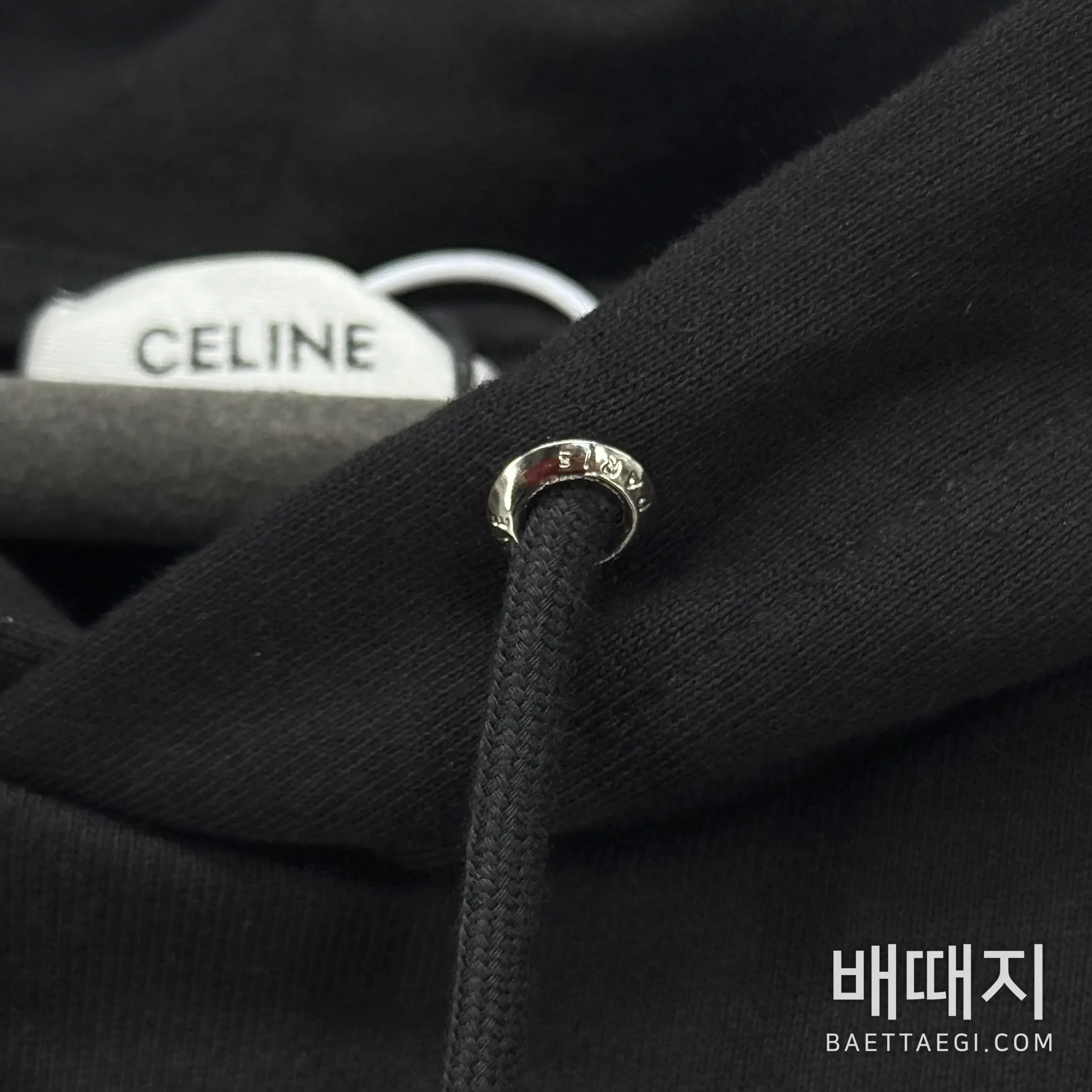 셀린느 개선문 자수 로고 남성 후드 검수사진 4