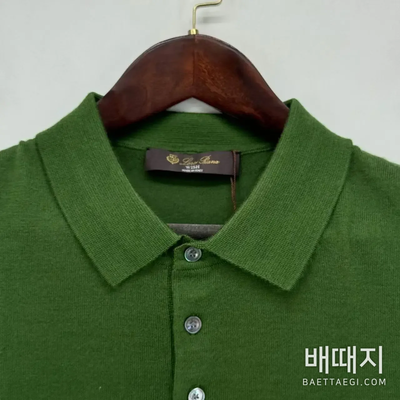 로로피아나 울 긴팔 폴로 니트 남성의류 검수사진 4