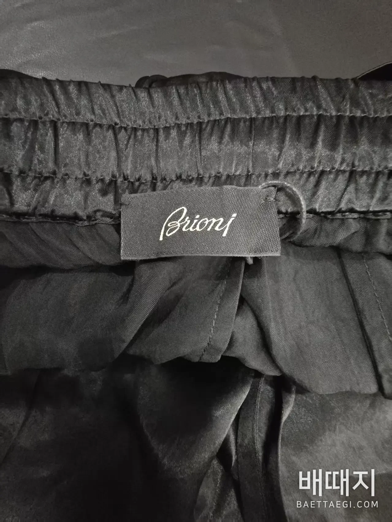브리오니 brioni 새틴 팬츠 바지 검수사진 6