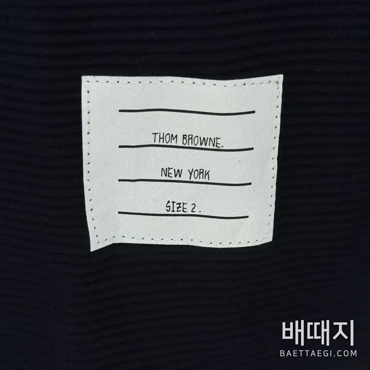 톰브라운 리브 스트레이트 립 남성 긴팔 티셔츠 46528 검수사진 4