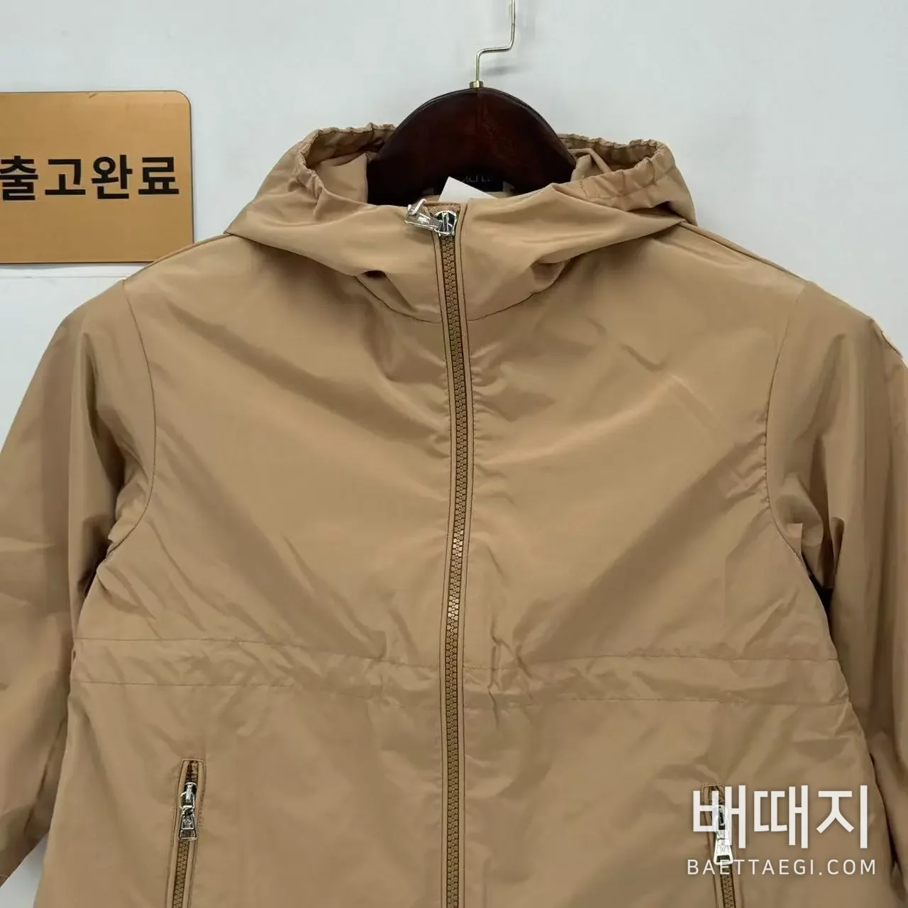 몽클레르 카키 스커트 트렌치 코트 키즈 자켓 검수사진 2