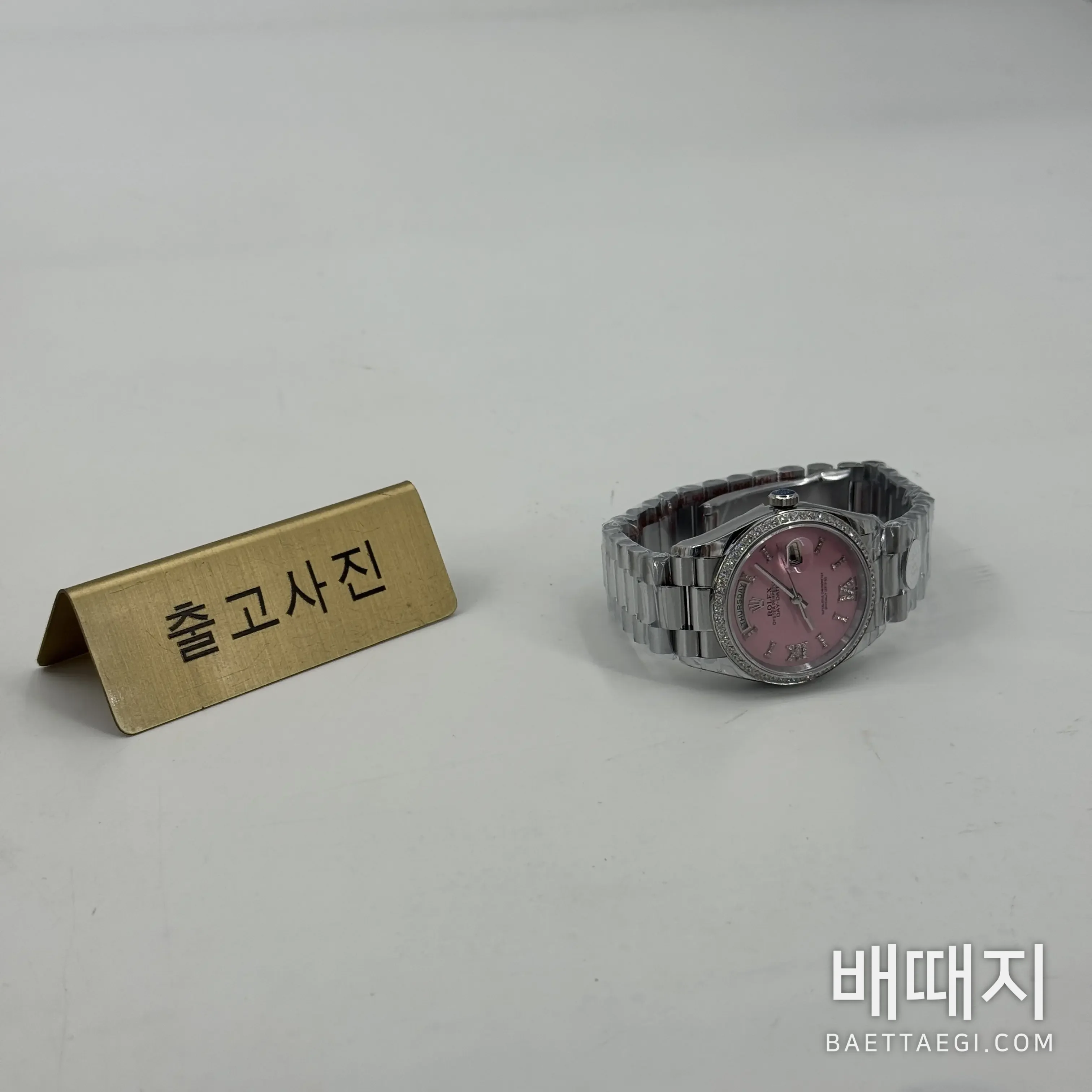 롤렉스 데이데이트 스테인리스 스틸 시계 검수사진 1