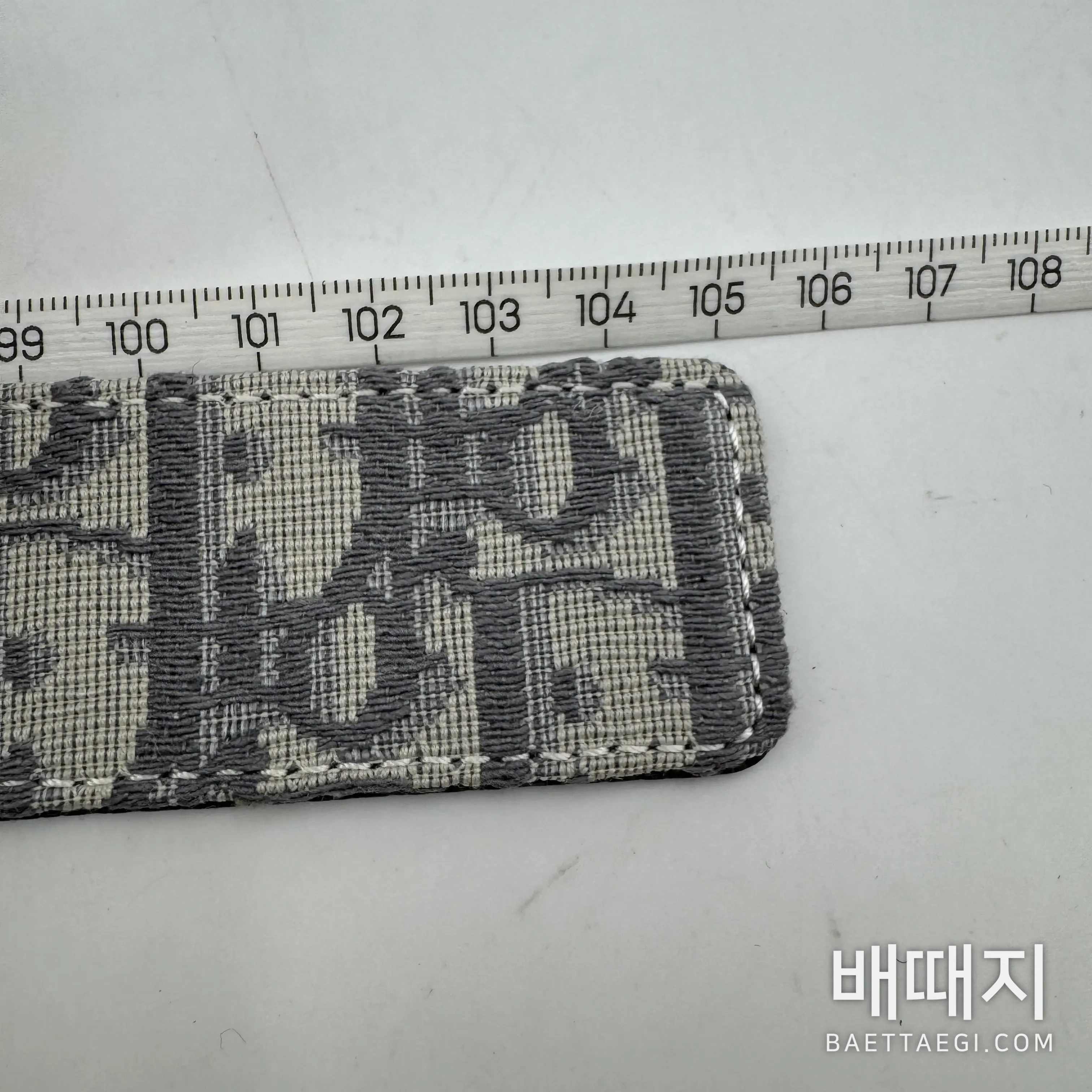디올 CD 로고 양면 가죽 벨트 177418 검수사진 7