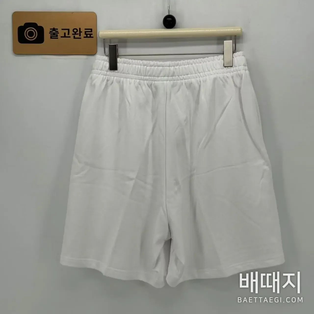 발렌시아가 원형 자수 코튼 반바지 남녀공용 검수사진 6