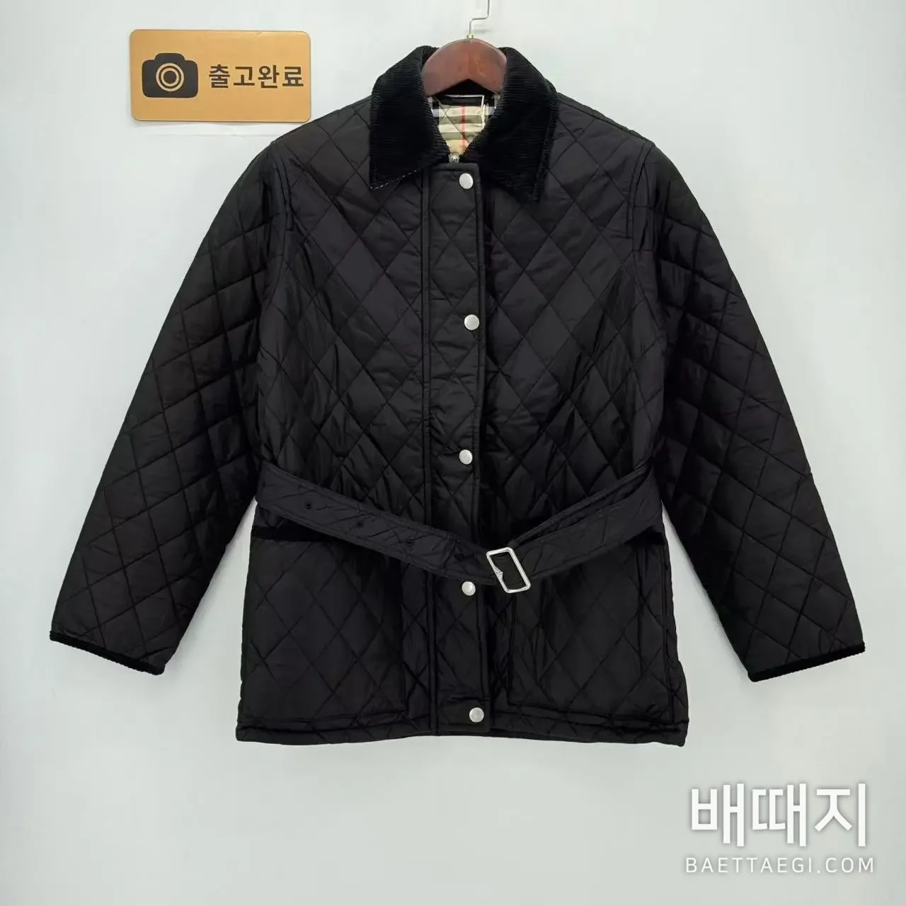 버버리 다이아몬드 퀼팅 나일론 코튼 패딩 자켓 검수사진 1