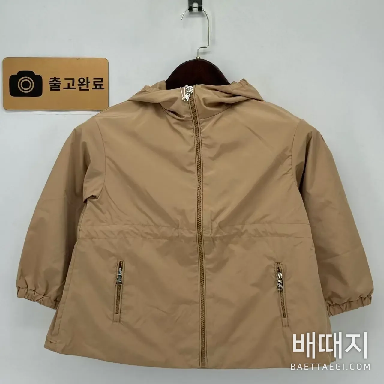 몽클레르 카키 스커트 트렌치 코트 키즈 자켓 검수사진 1