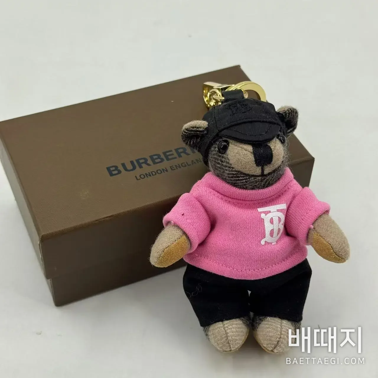 버버리 곰 인형 키링 검수사진 2