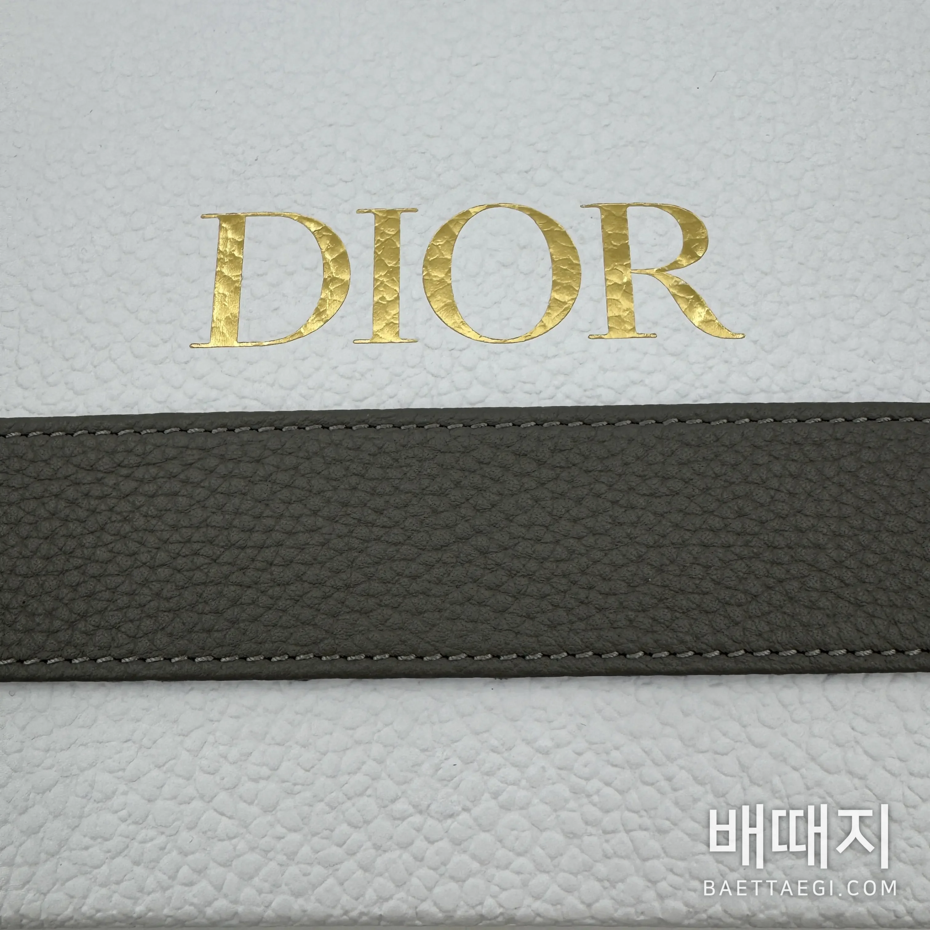 디올 CD 로고 양면 가죽 벨트 검수사진 5