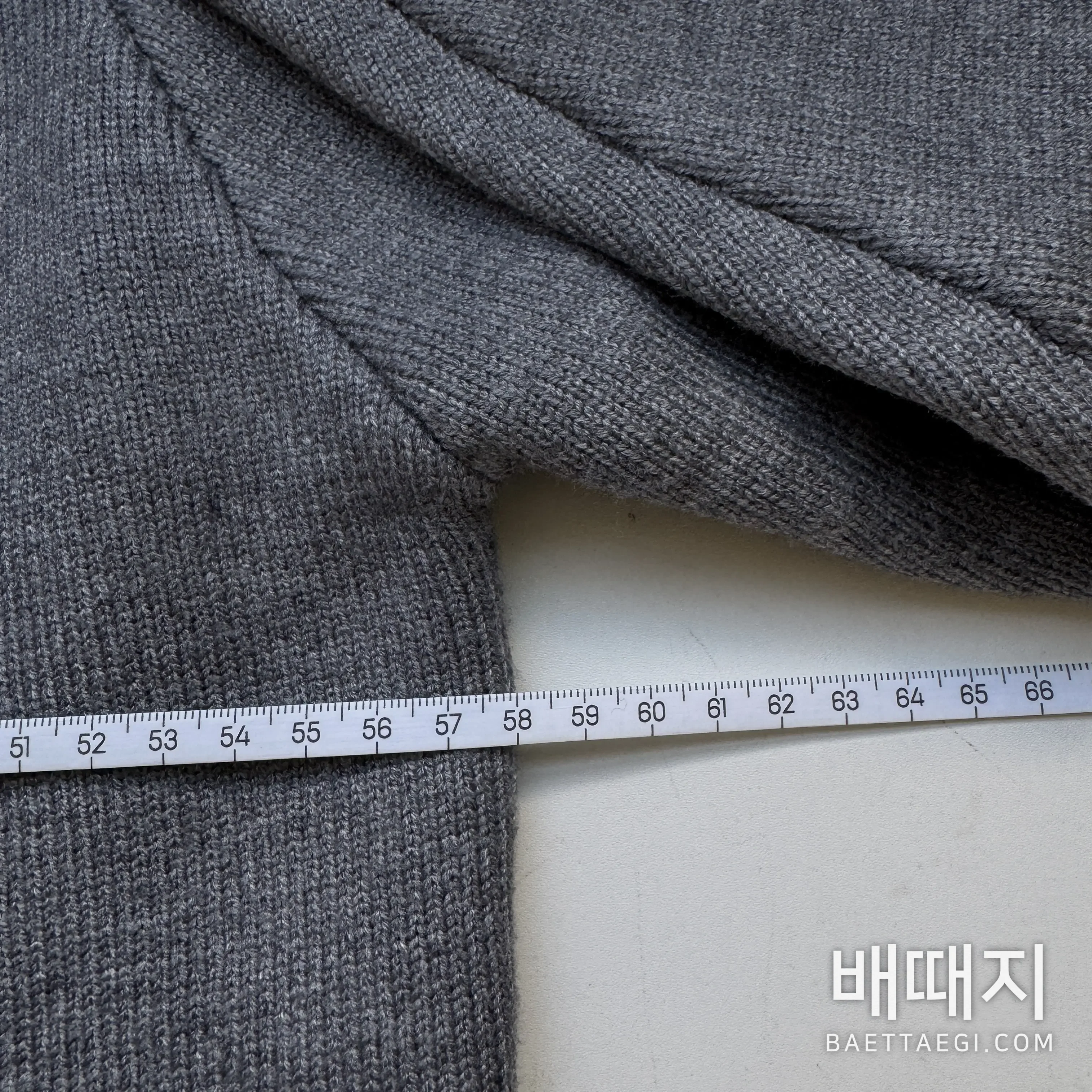 셀린느 울 캐시미어 혼방 남성 후드 그레이 53257 검수사진 8