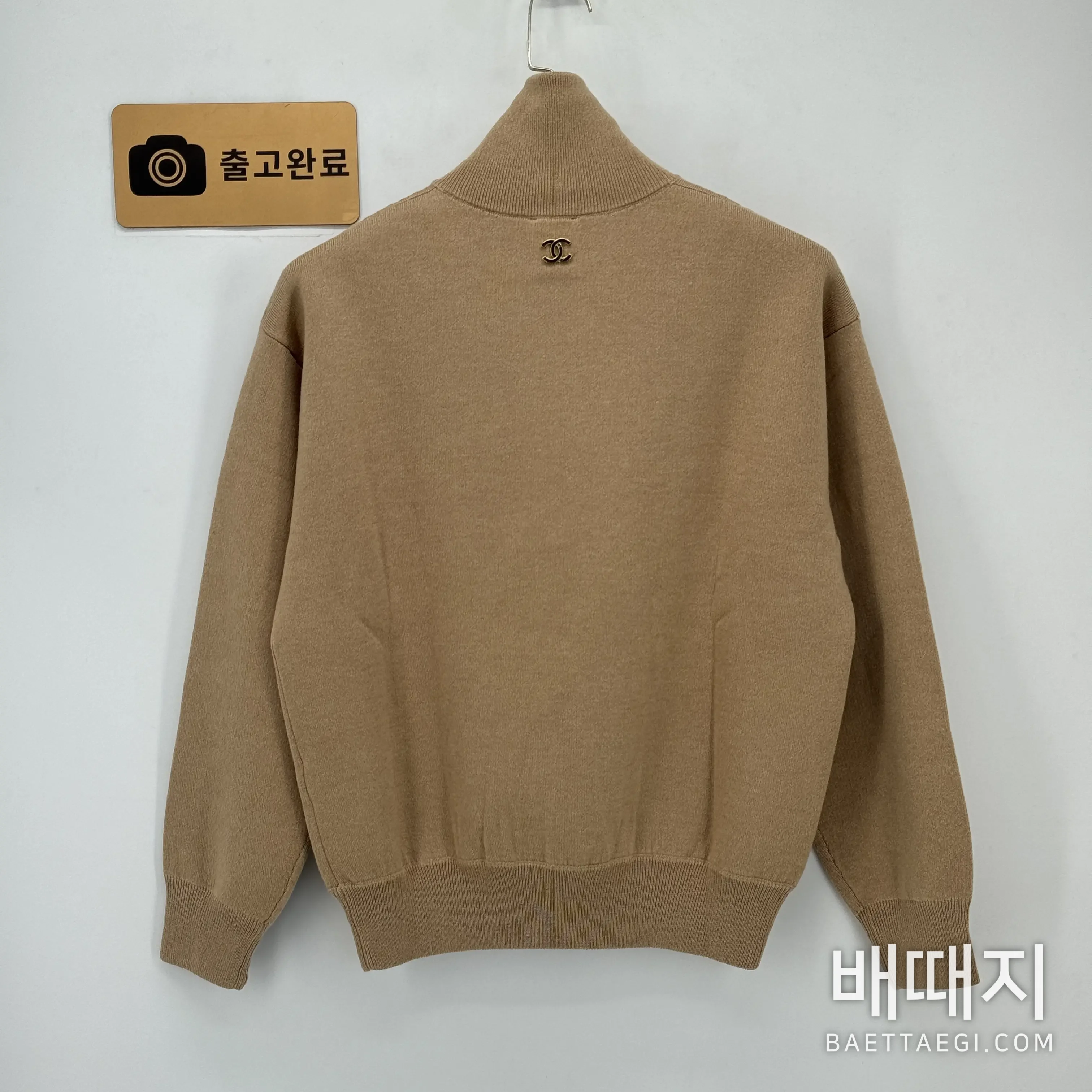 샤넬 하프 지퍼 터틀넥 여성 니트 142670 검수사진 6