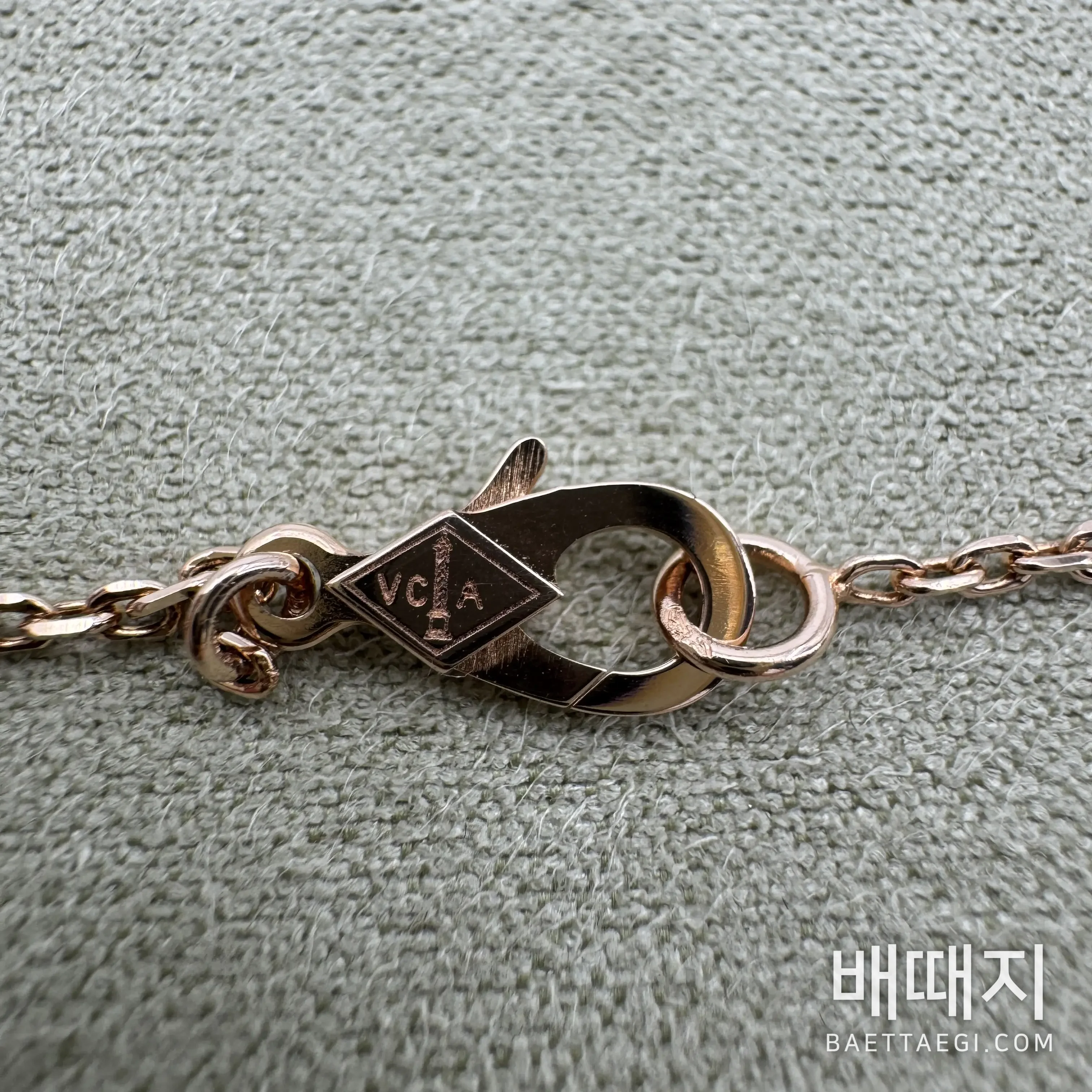반클리프앤아펠 18k 골드 플로럴 다이아몬드 목걸이 검수사진 5