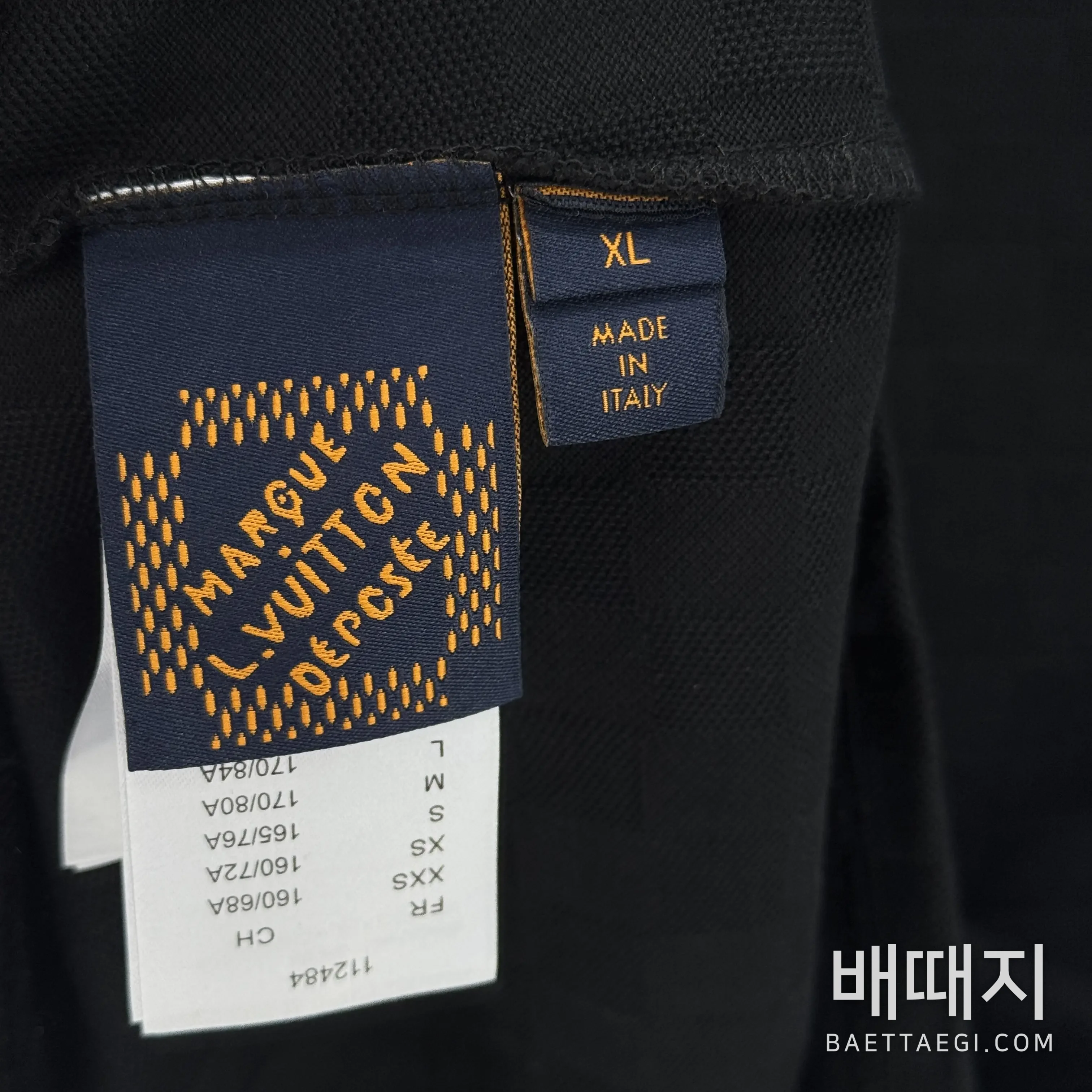 루이비통 부케 자수 로고 남성 반팔 티셔츠 100697 검수사진 6