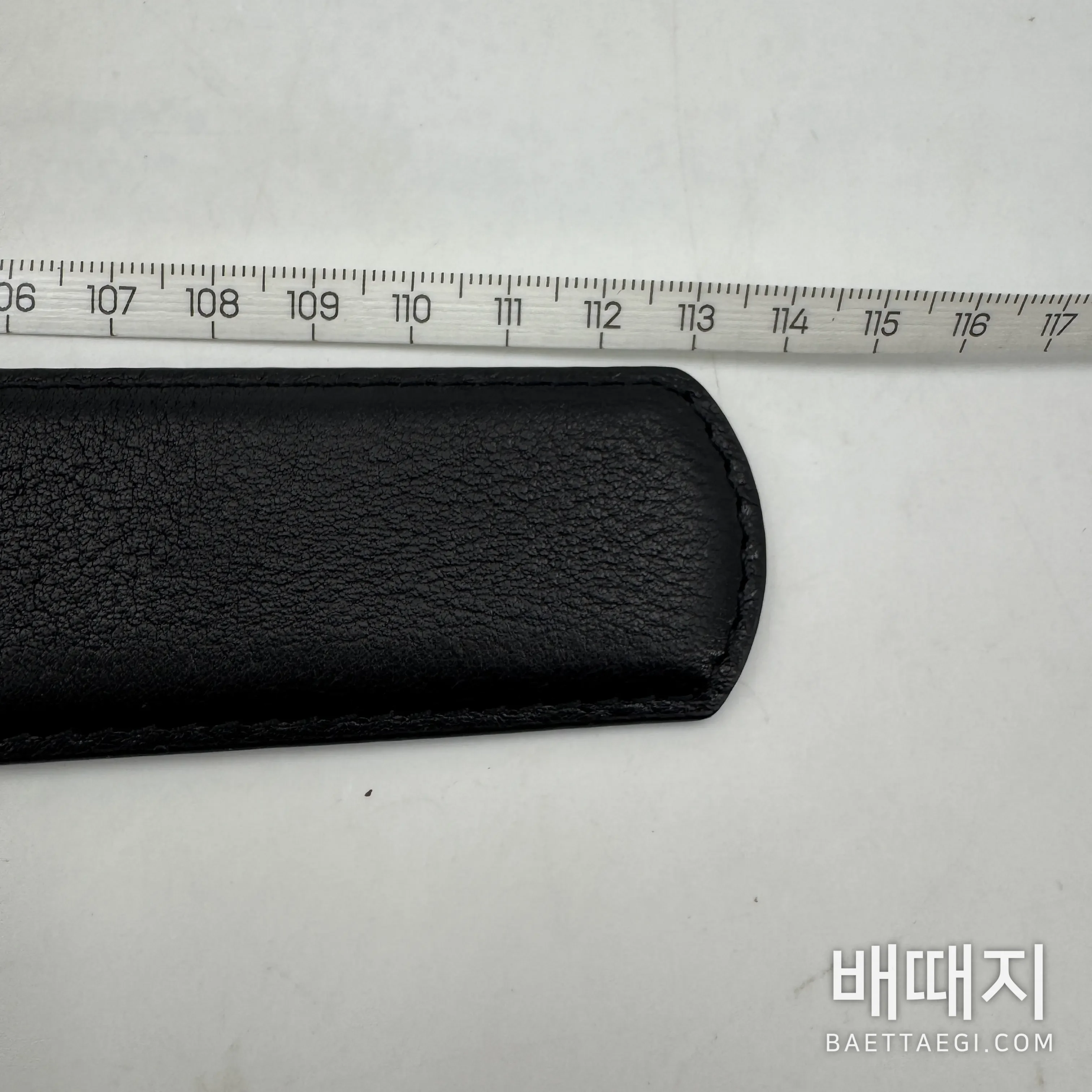 크롬하츠 건맨 소가죽 벨트 스털링 실버 은도금 163238 검수사진 6