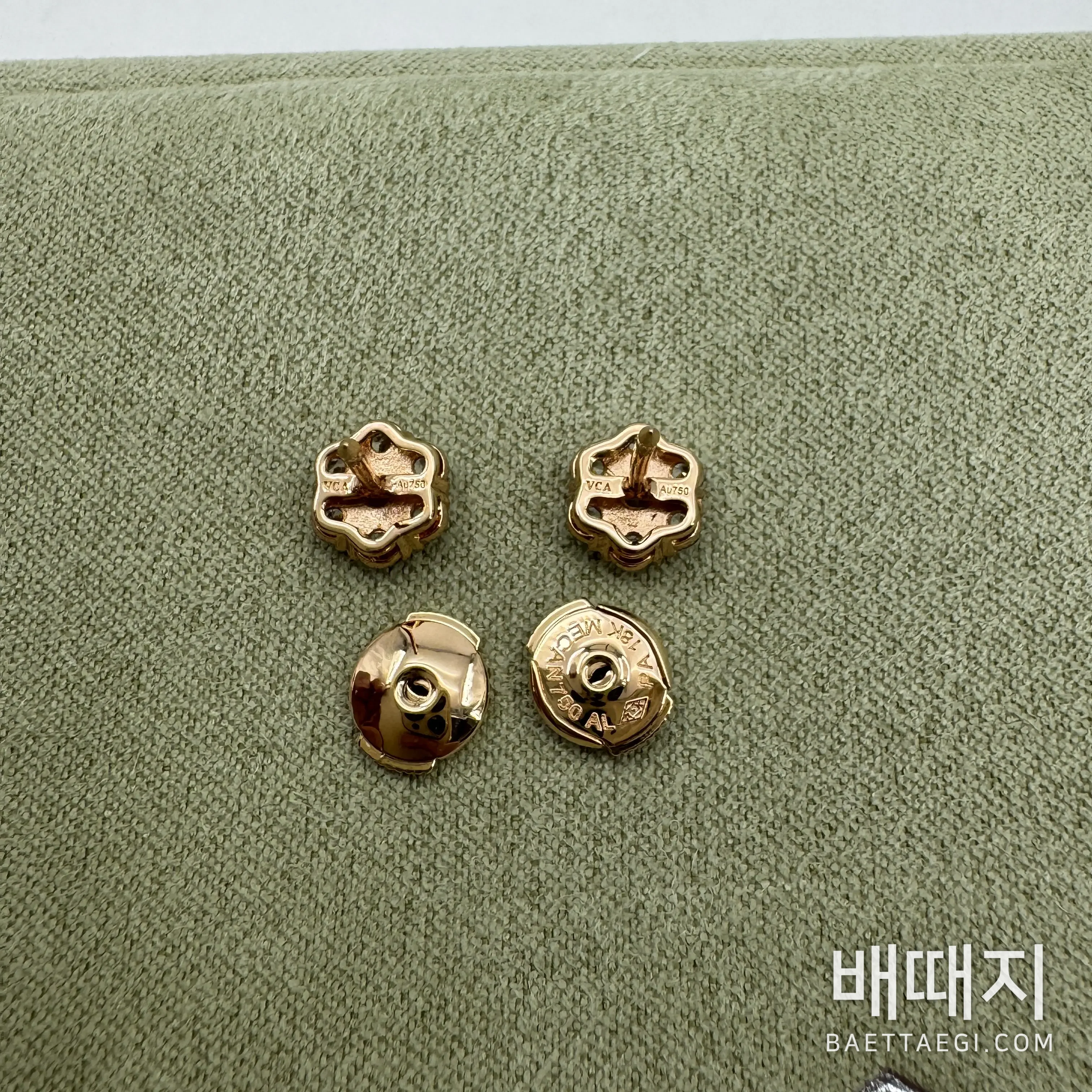 반클리프앤아펠 플루레 꽃 모양 다이아몬드 스터드 귀걸이 178546 검수사진 6