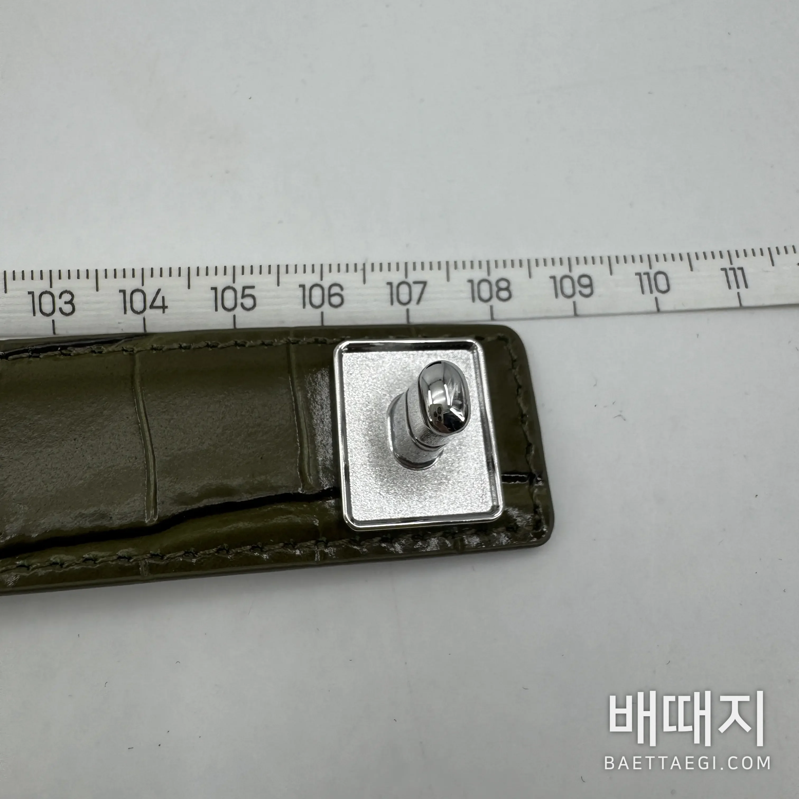 샤넬 악어가죽 버클 벨트 177322 검수사진 8
