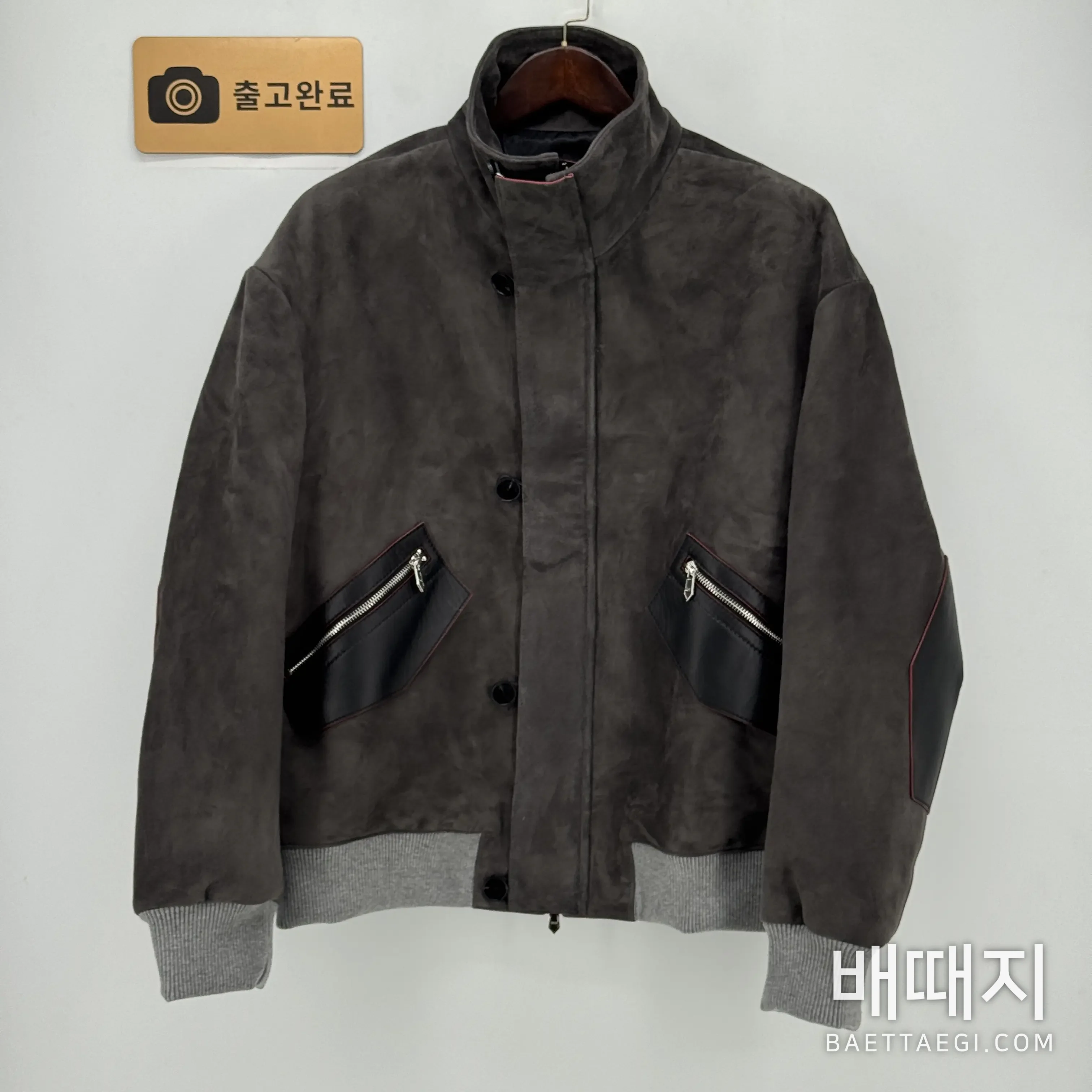 에르메스 그레이 스웨이드 자켓 검수사진 1
