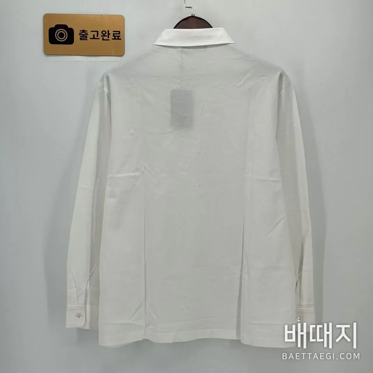로로피아나 남성 3 버튼 긴팔 폴로셔츠 186496 검수사진 6