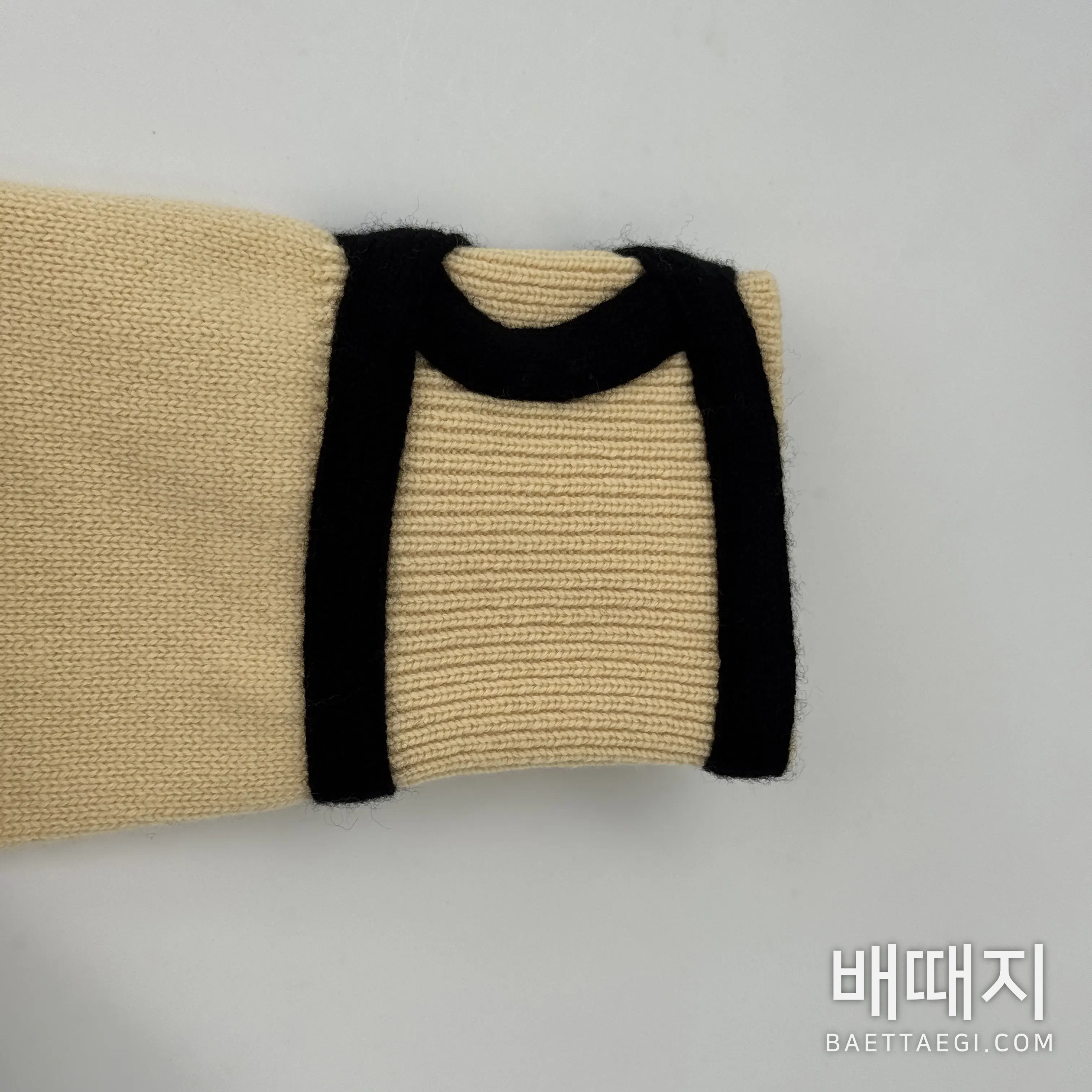 샤넬 크루넥 컬러블록 메탈 버튼 자켓 검수사진 4