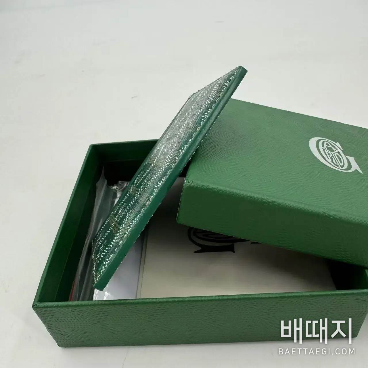 고야드 양면 카드 지갑 검수사진 5