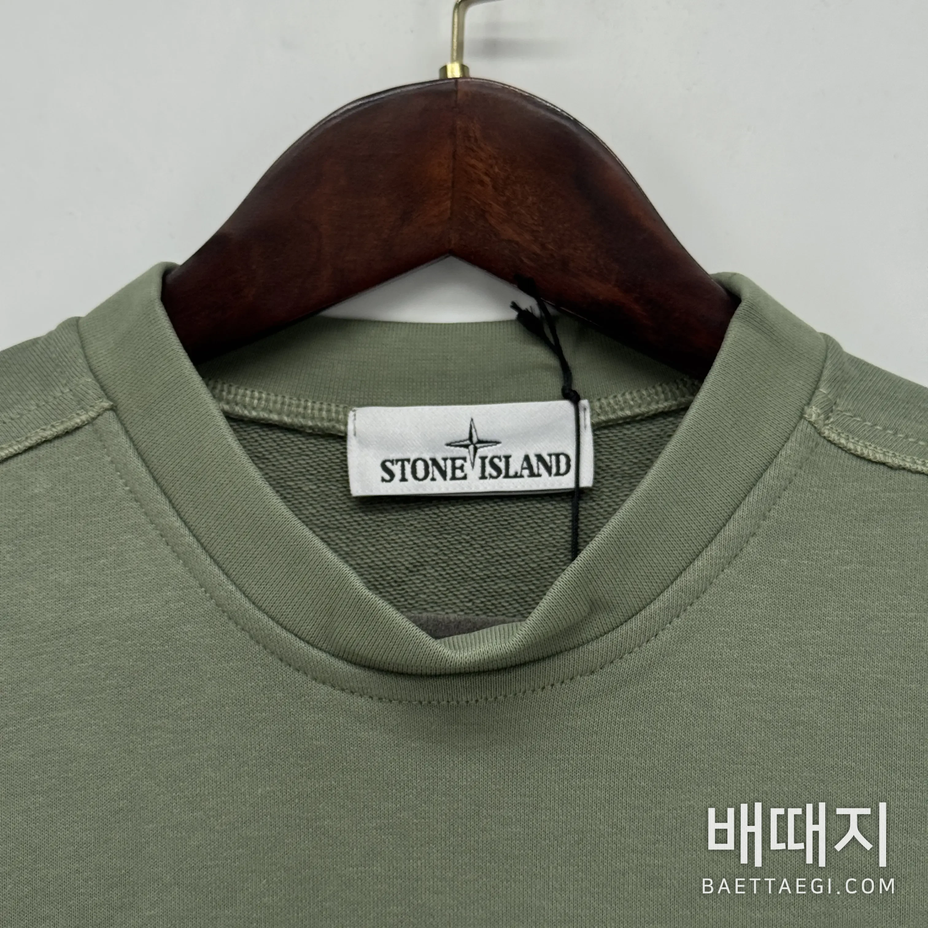 스톤아일랜드 스톤 아일랜드 오가닉 코튼 플리스 크루넥 스웨트셔츠 검수사진 3