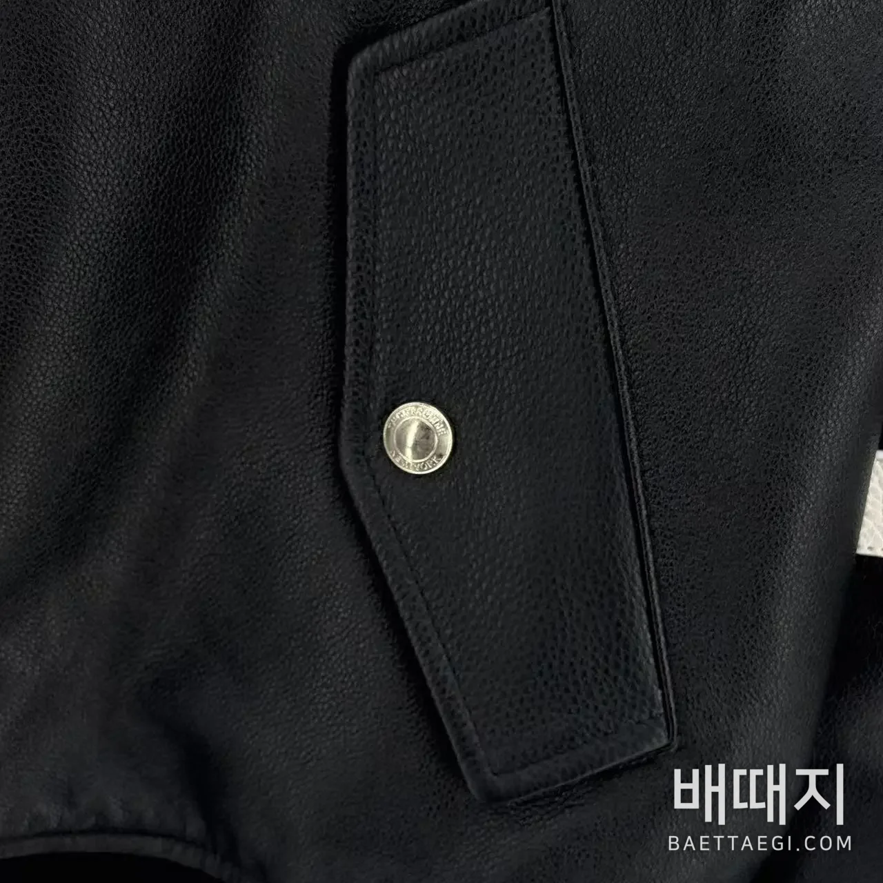 톰브라운 4바 스트라이프 램스킨 베이스볼 자켓 검수사진 4