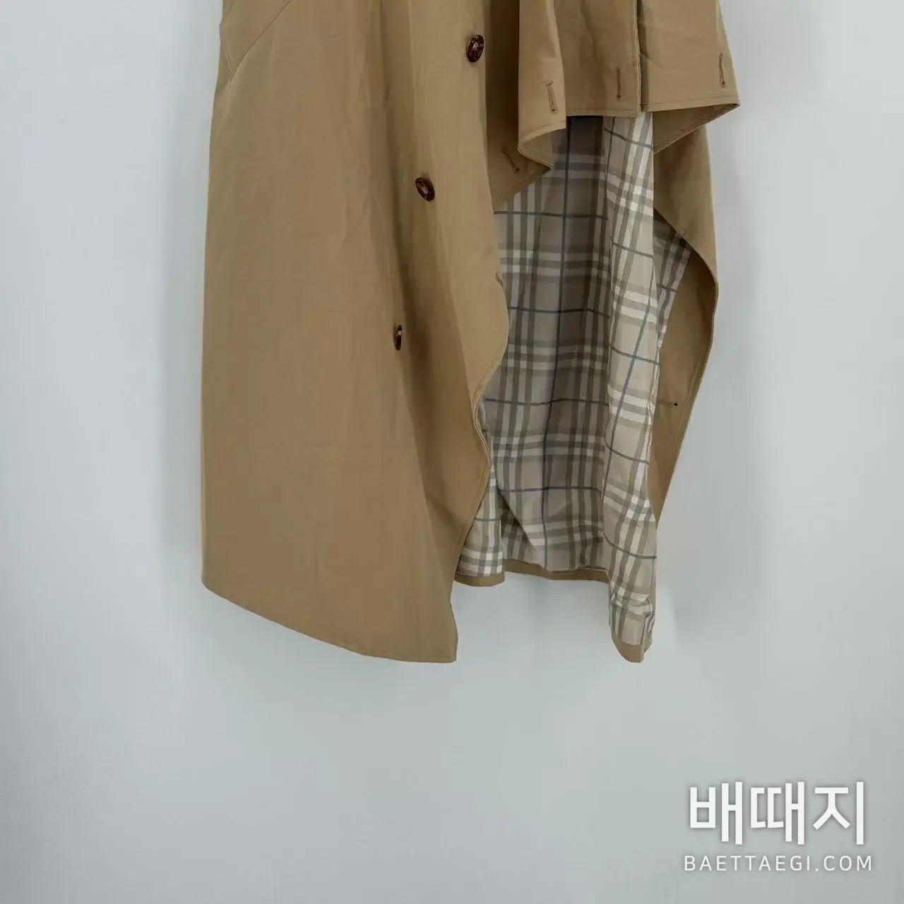 버버리 벨트 비대칭 여성 스커트 검수사진 3