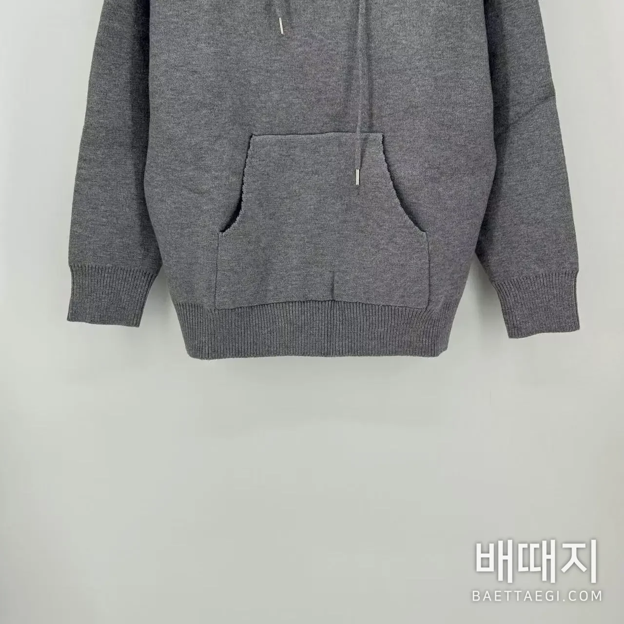 셀린느 울 캐시미어 혼방 남성 후드 그레이 검수사진 2
