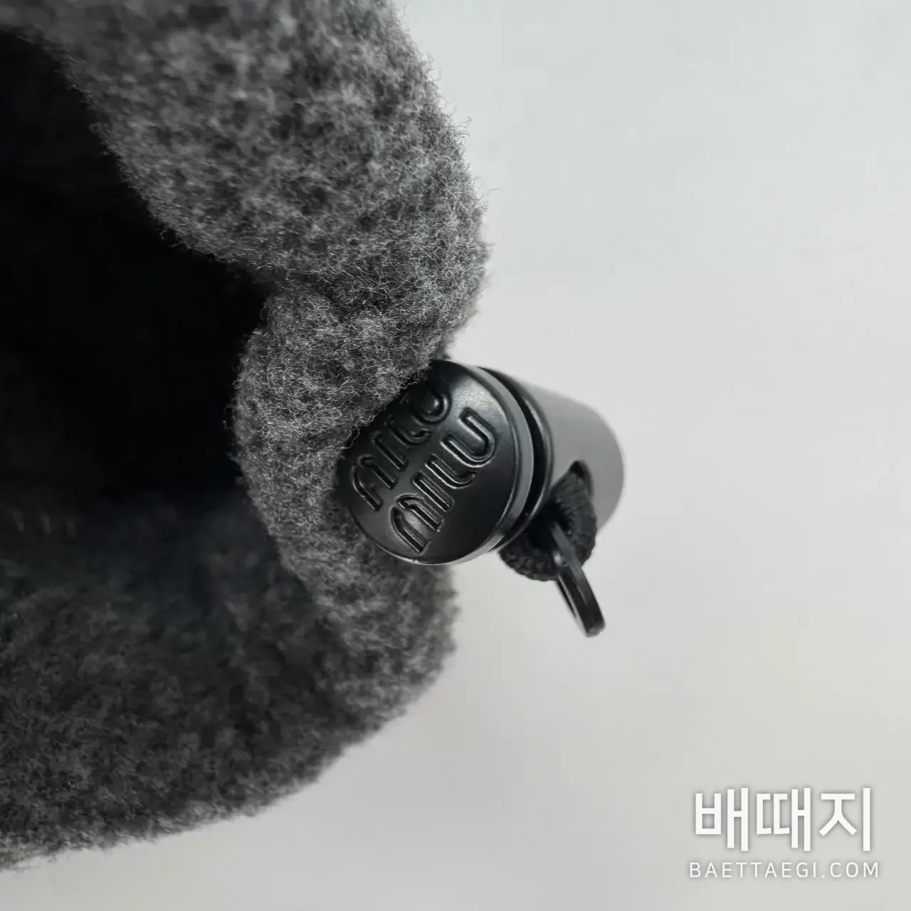 미우미우 그레이 플리스 후드 긴팔 재킷 154006 검수사진 6
