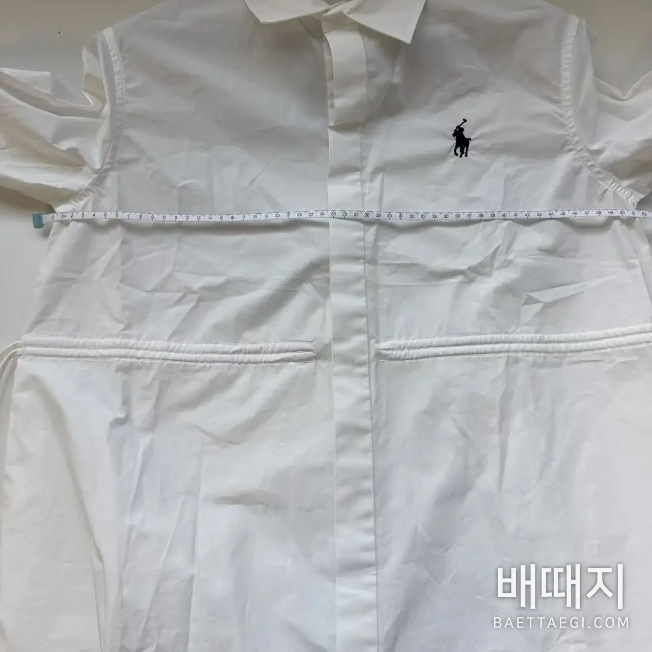 폴로 드로스트링 웨스트 셔츠 원피스 135276 검수사진 8