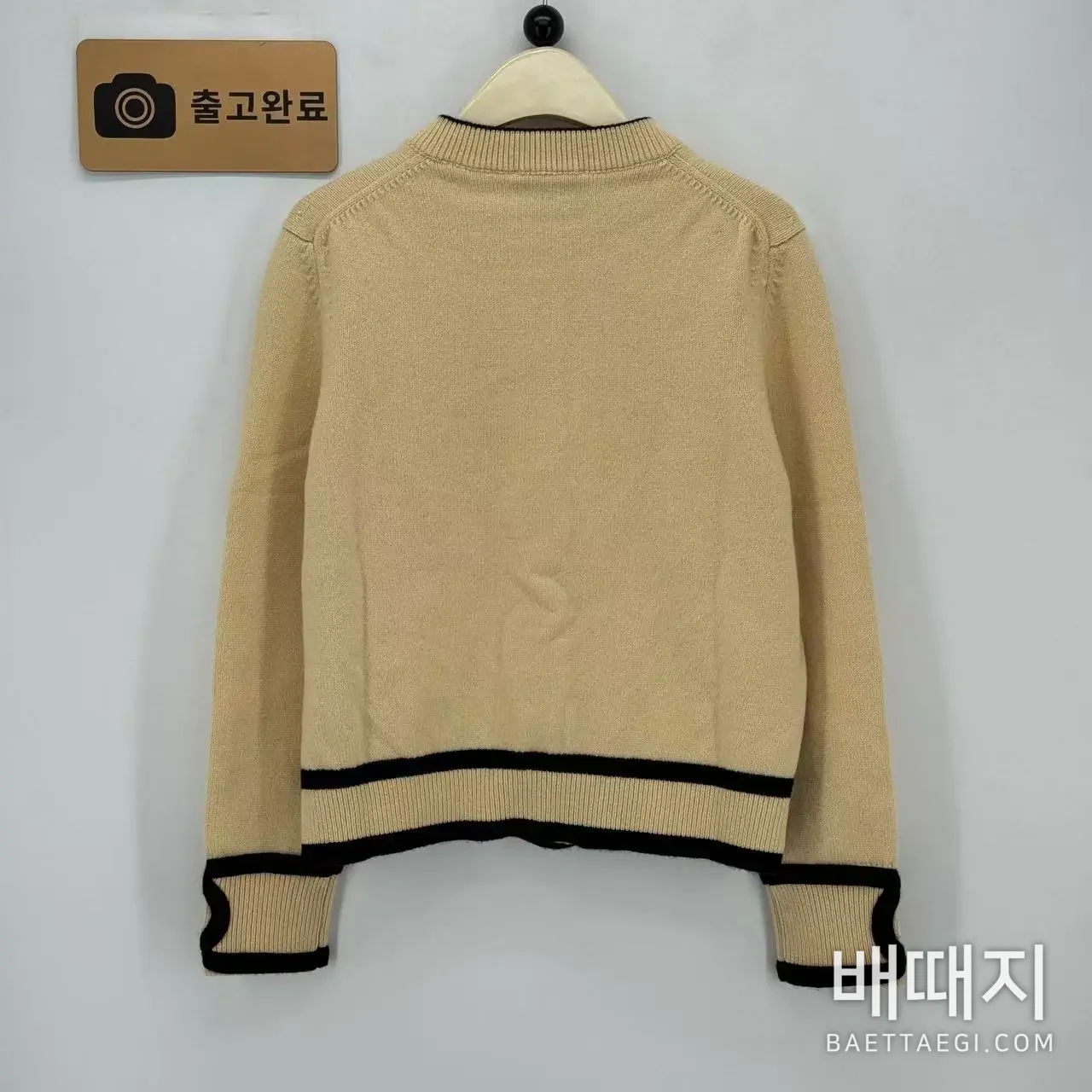 샤넬 크루넥 컬러블록 메탈 버튼 자켓 검수사진 5