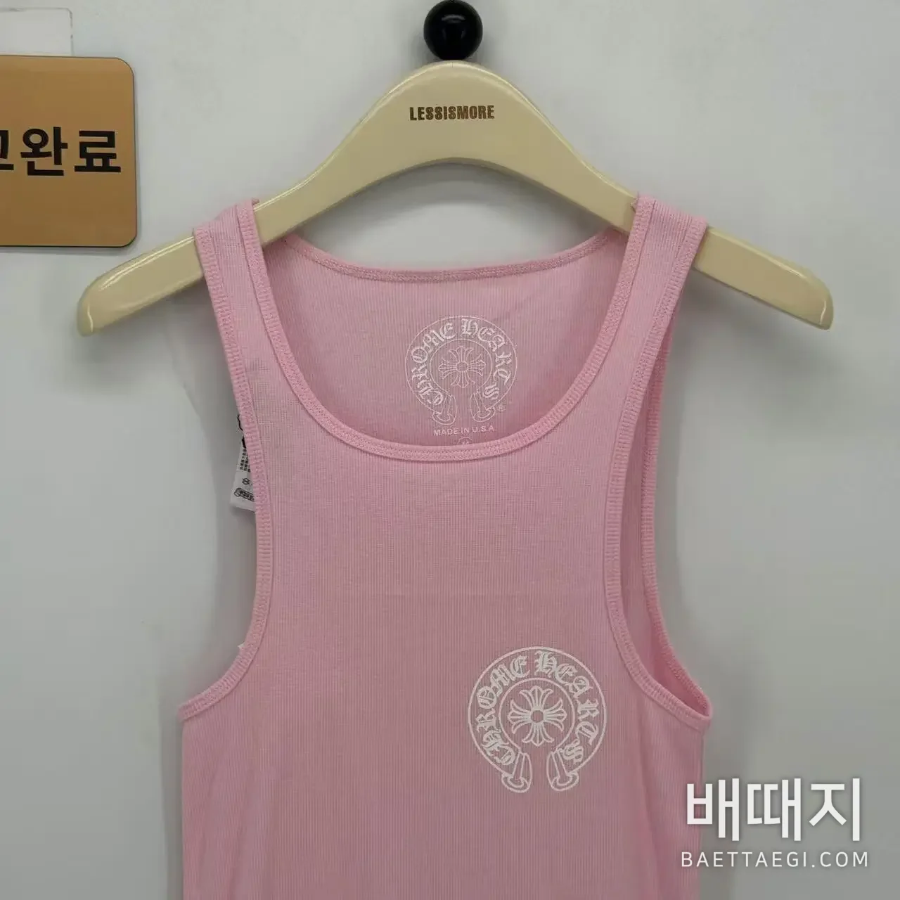 크롬하츠 여성 핑크 니트 나시 검수사진 2