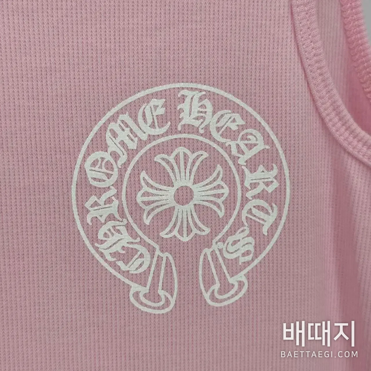 크롬하츠 여성 핑크 니트 나시 검수사진 4