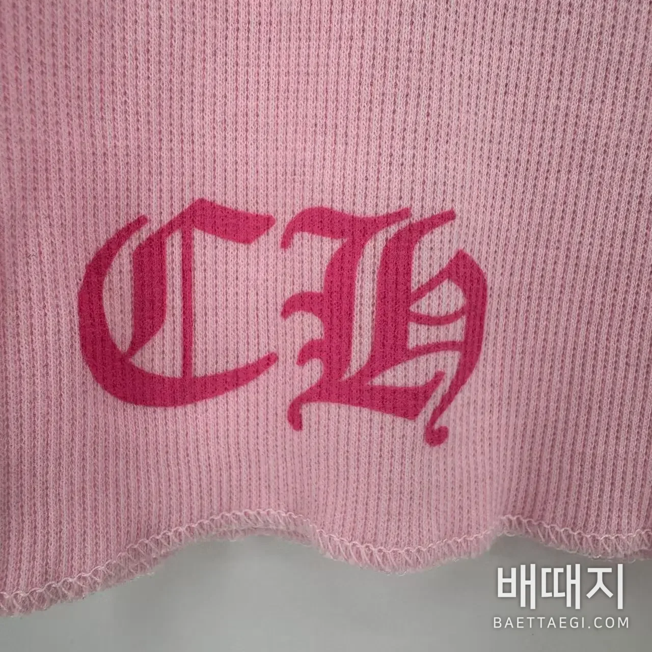 크롬하츠 여성 핑크 니트 나시 검수사진 5