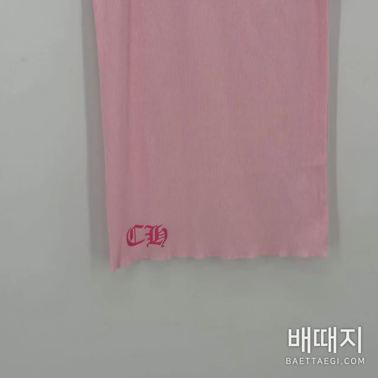 크롬하츠 여성 핑크 니트 나시 검수사진 3