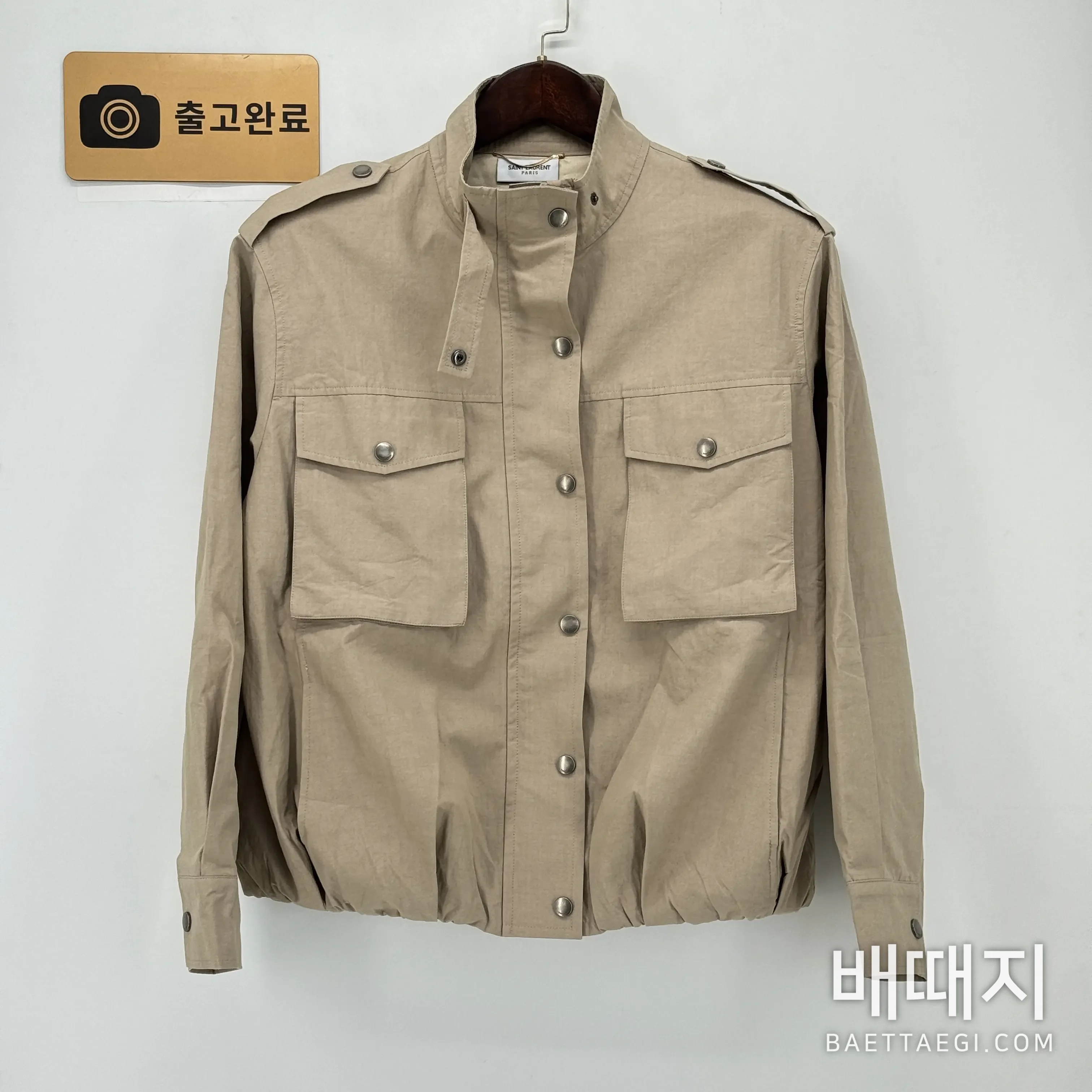 생로랑 여성 트렌치코트 자켓 검수사진 1