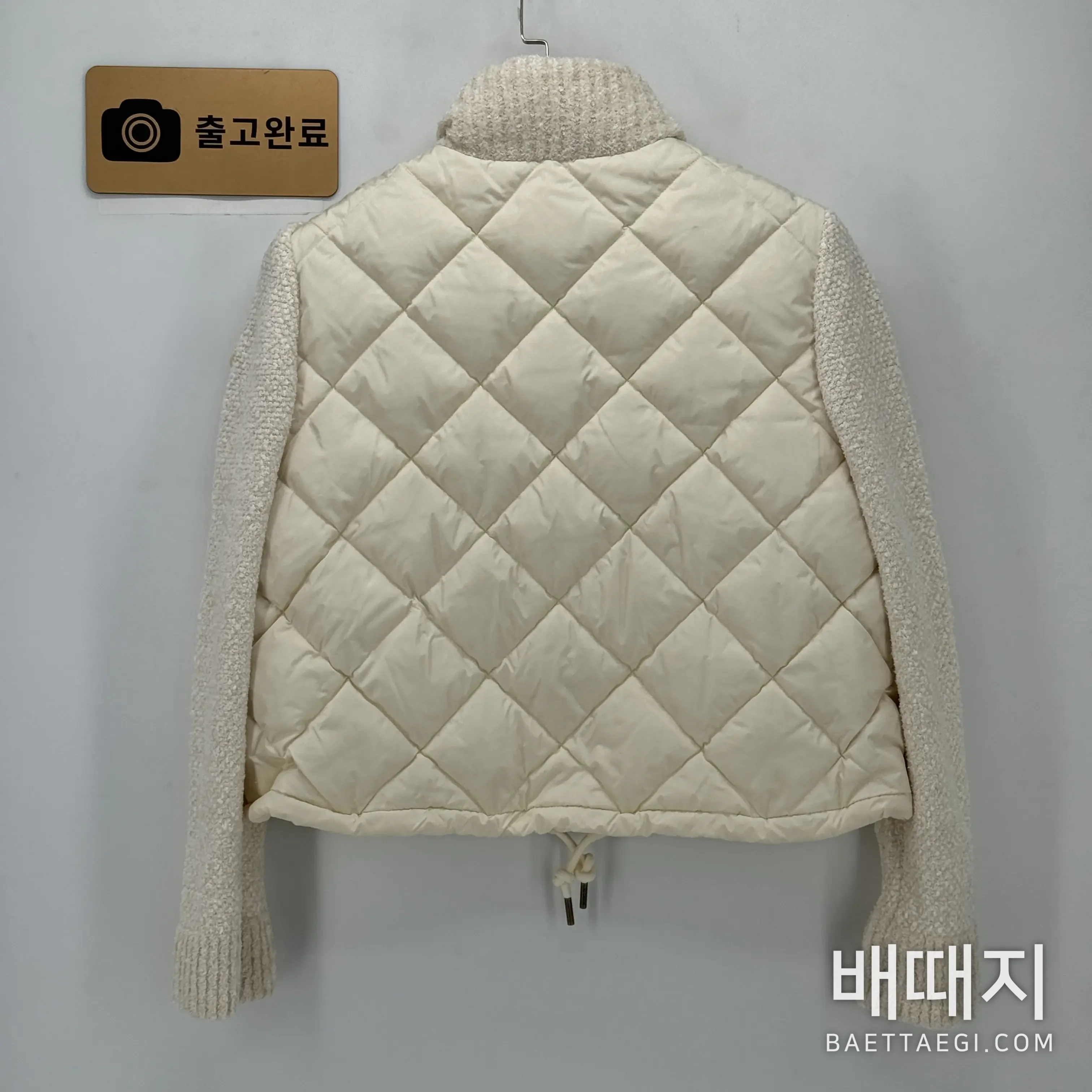 몽클레르 여성 코튼 울 혼방 다운 패딩 검수사진 5
