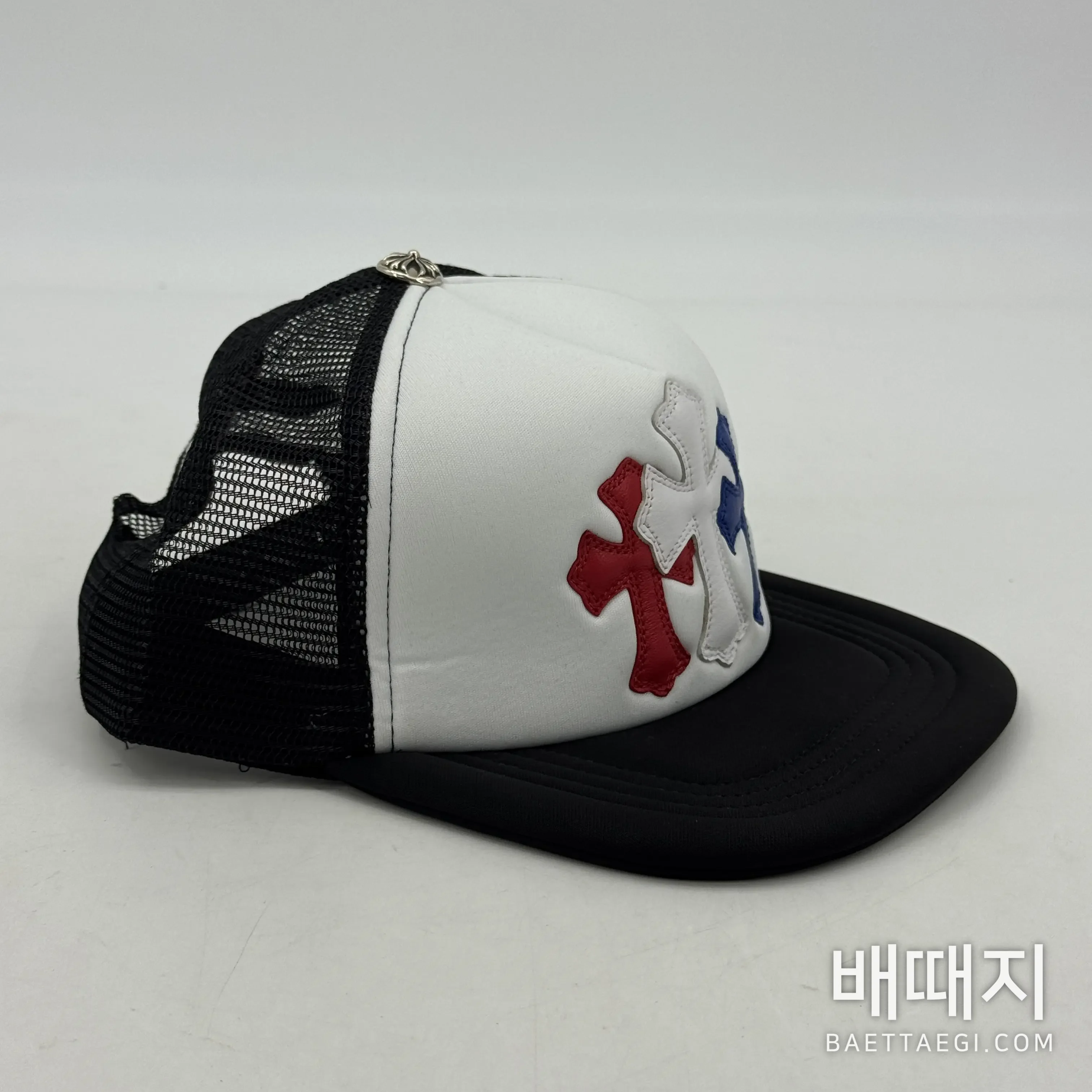 크롬하츠 크로스 패턴 가죽 베이스볼캡 검수사진 4