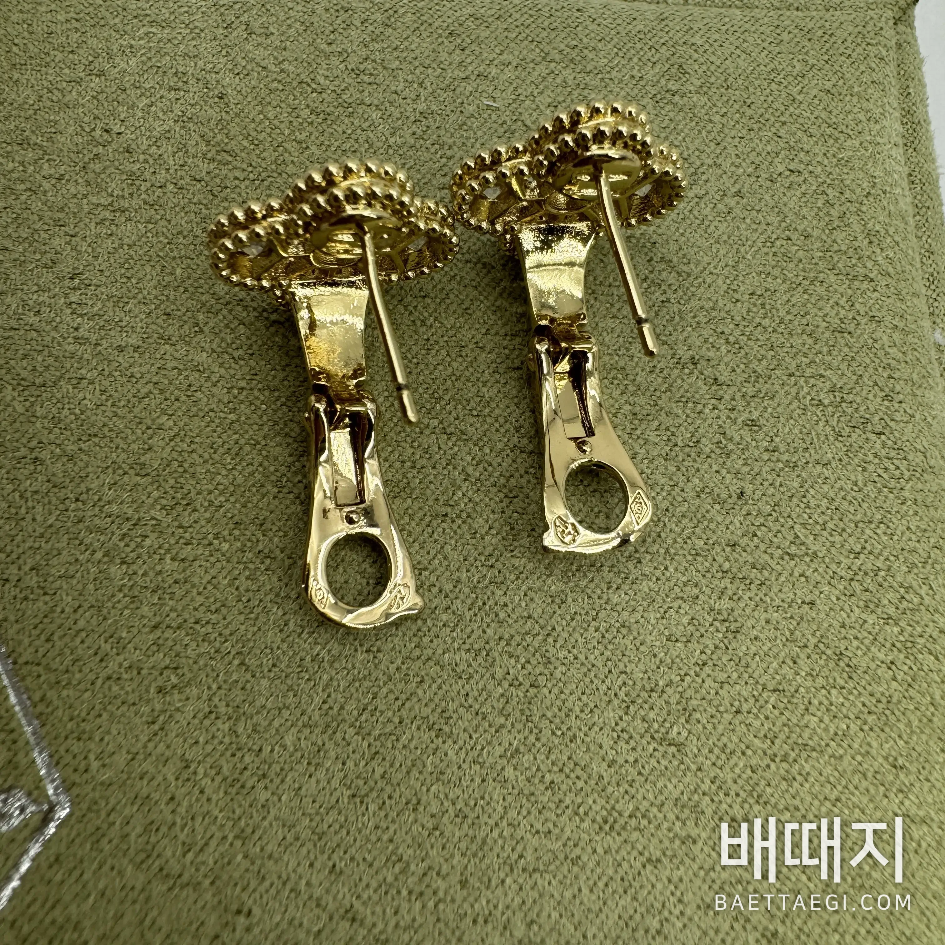 반클리프앤아펠 빈티지 알함브라 다이아몬드 클립 귀걸이 178552 검수사진 8