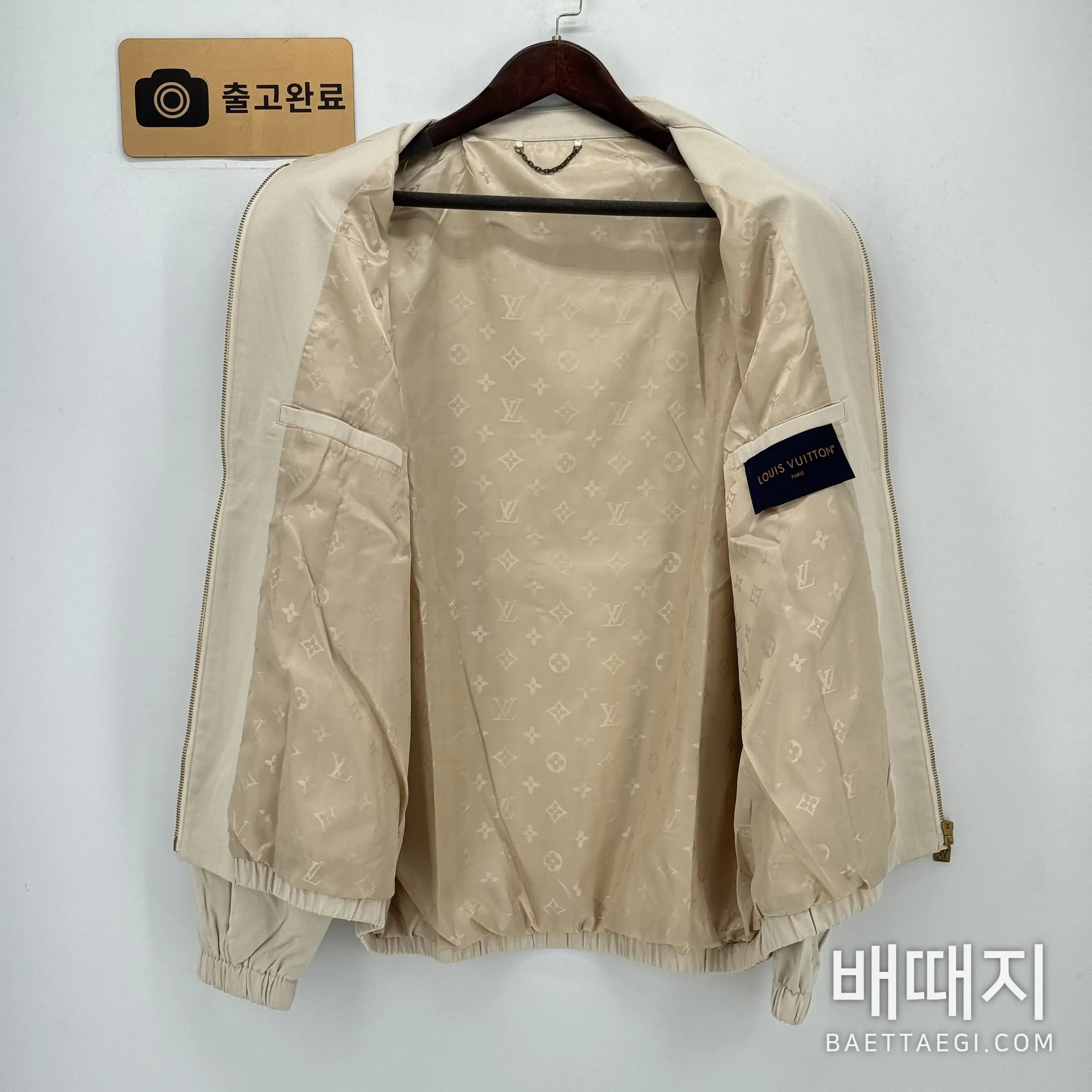 루이비통 가죽 라벨 트윌 남성 자켓 검수사진 5
