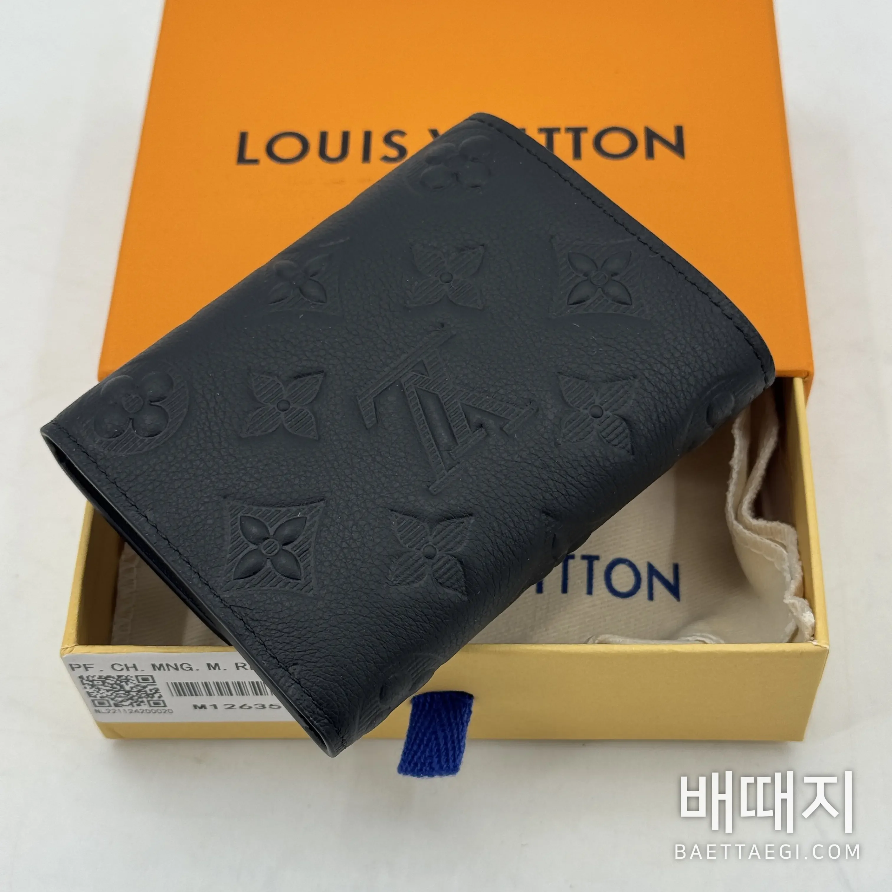 루이비통 L'Original 블랙 3단 지갑 M12635 검수사진 2