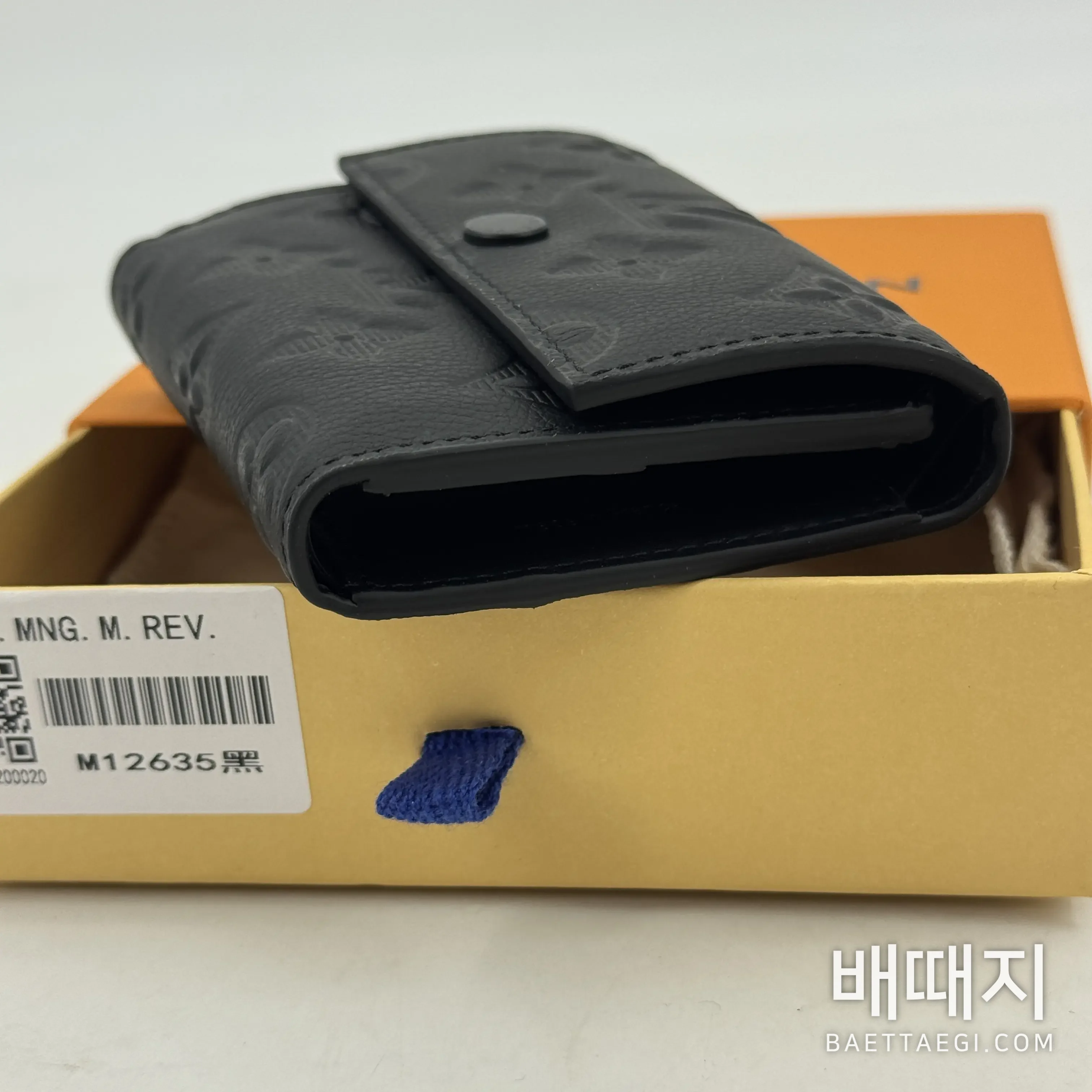 루이비통 L'Original 블랙 3단 지갑 M12635 검수사진 4