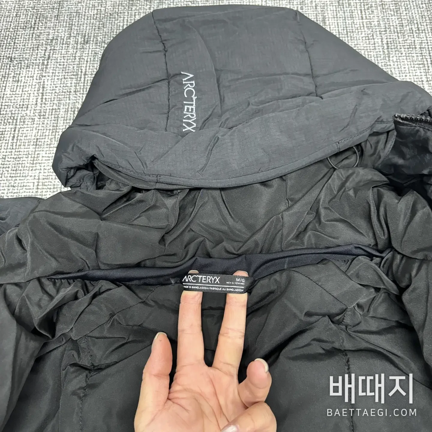 아크테릭스 [TZ] 아톰 LT 후디 2.0 블랙 200179 Arc'teryx Atom LT Hoodie 2.0 검수사진 3